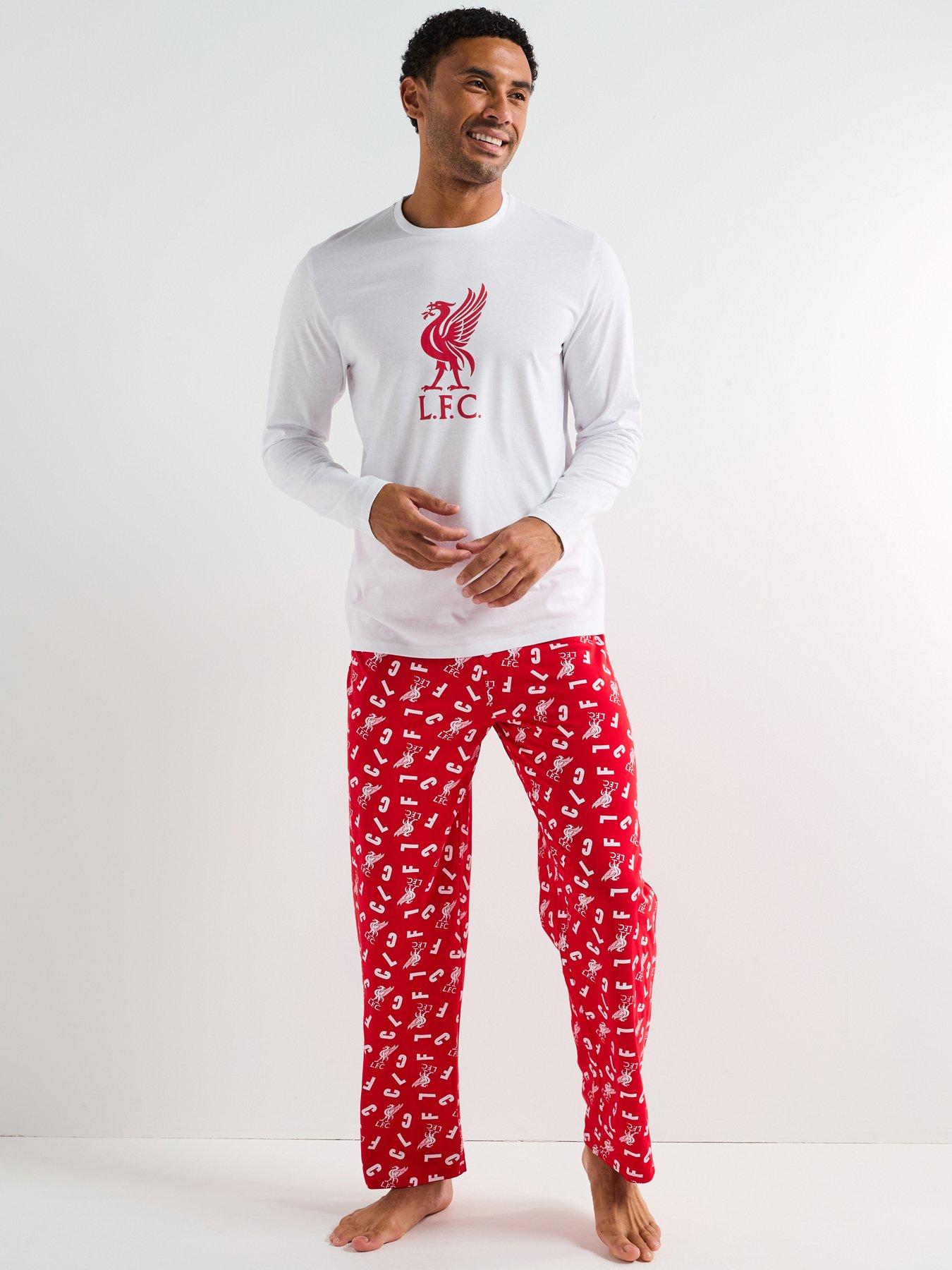 Liverpool FC LFC Mens Long PJ Set - Multi
