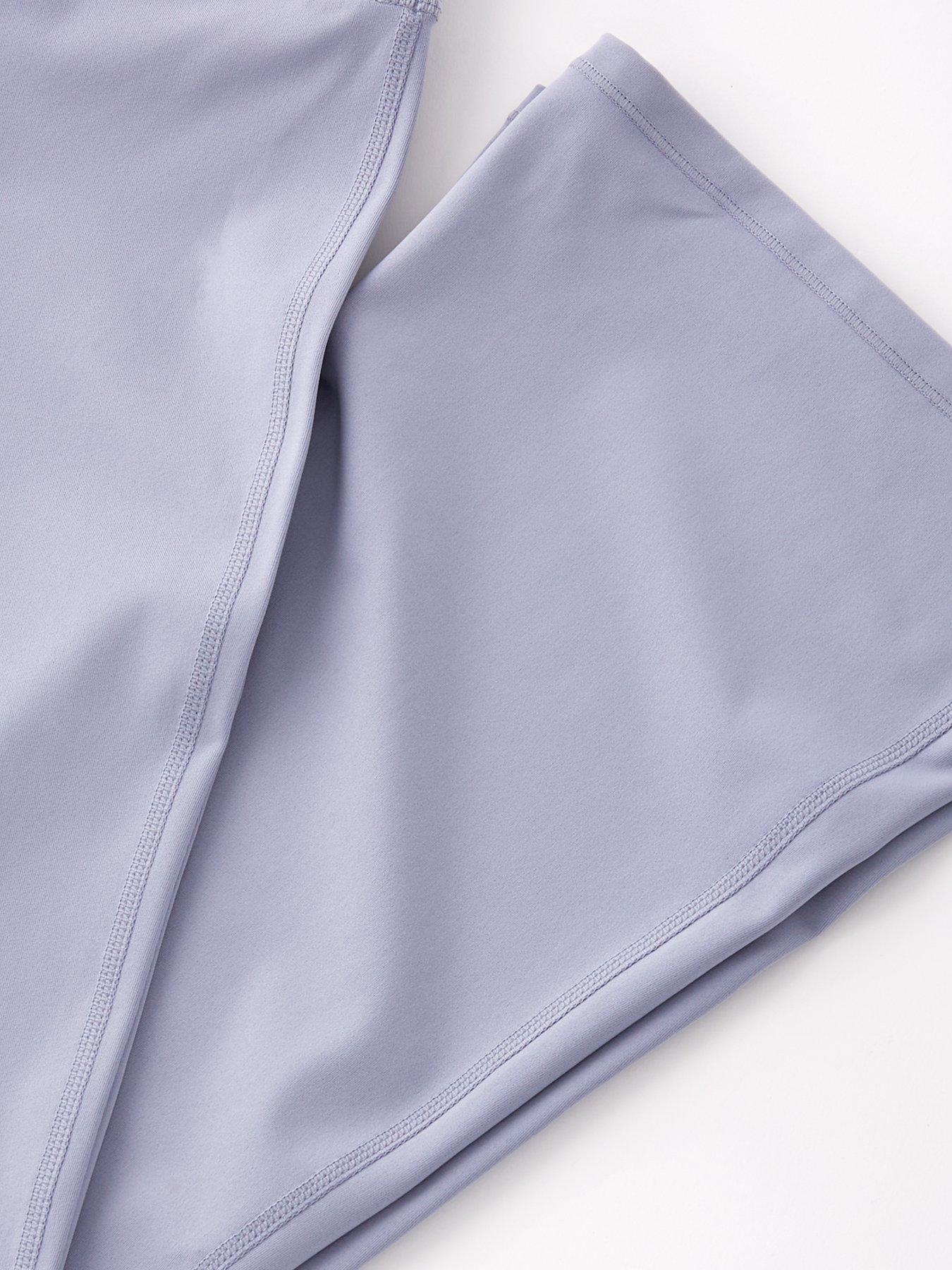 Image 4 of 4 of V by Very Girls Seam Detail Flared Leggings - Dusty Blue