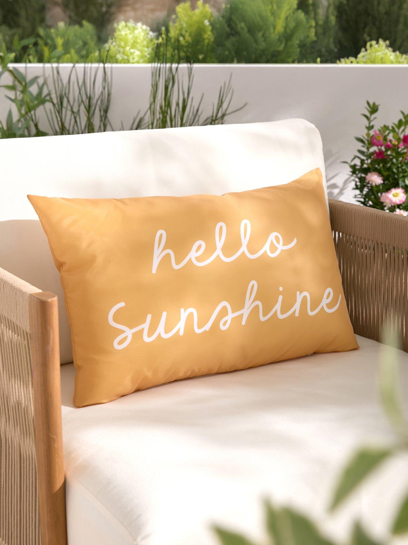 Very Home Hello Sunshine Bolster Showerproof Cushion