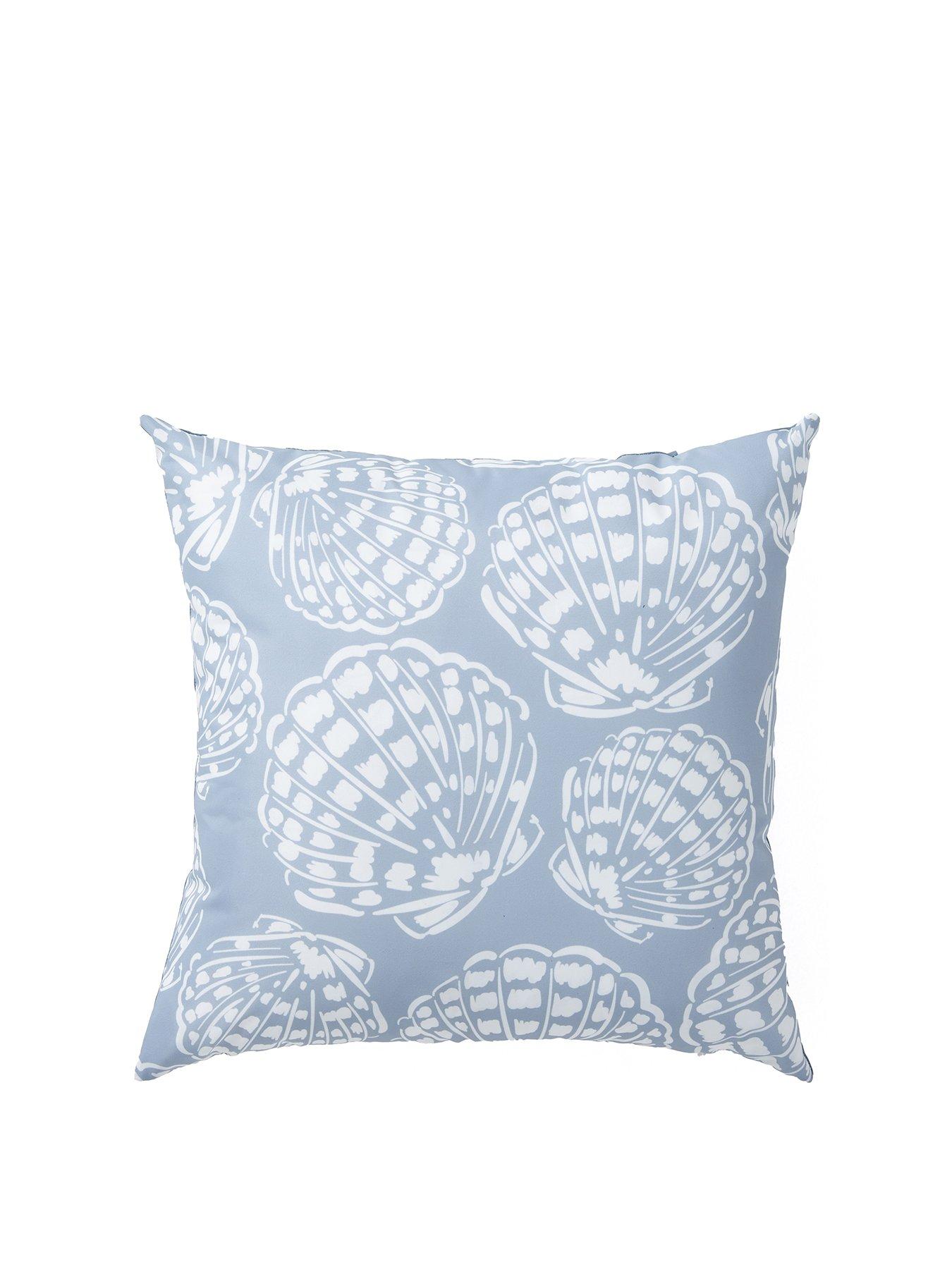 Image 2 of 5 of The Very Collection Scallop Stripe Showerproof Cushion