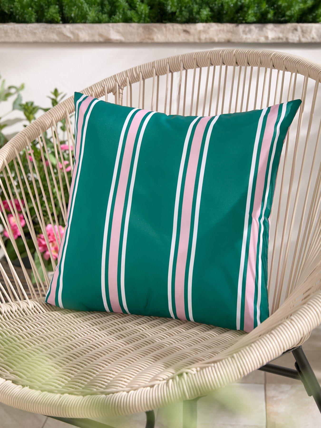 very-home-stripe-showerproof-cushion