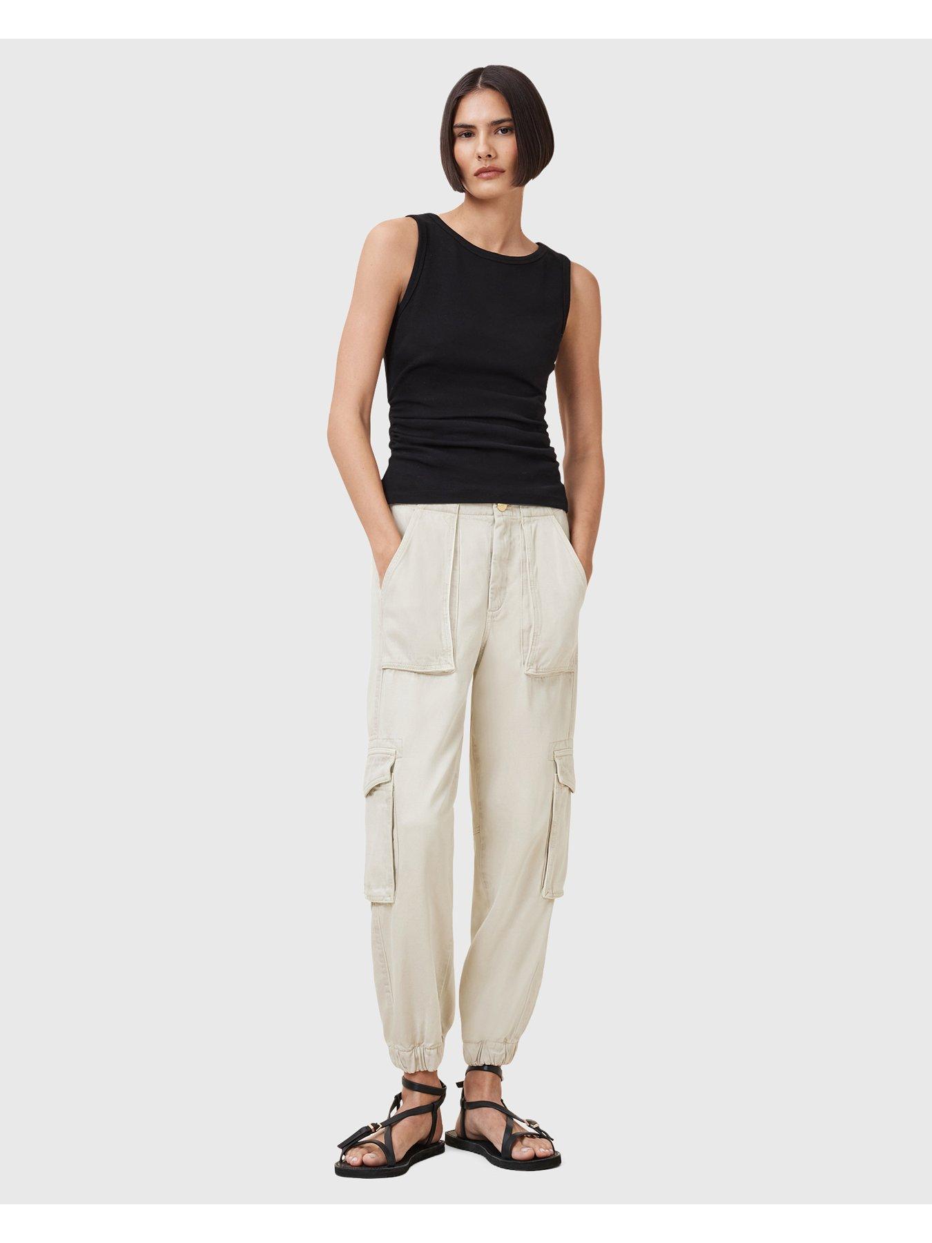 undefined Freda Tencel Trouser - White
