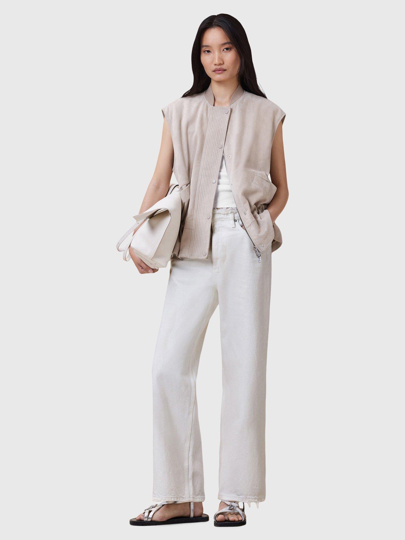 undefined Blake Ankle Jean - White
