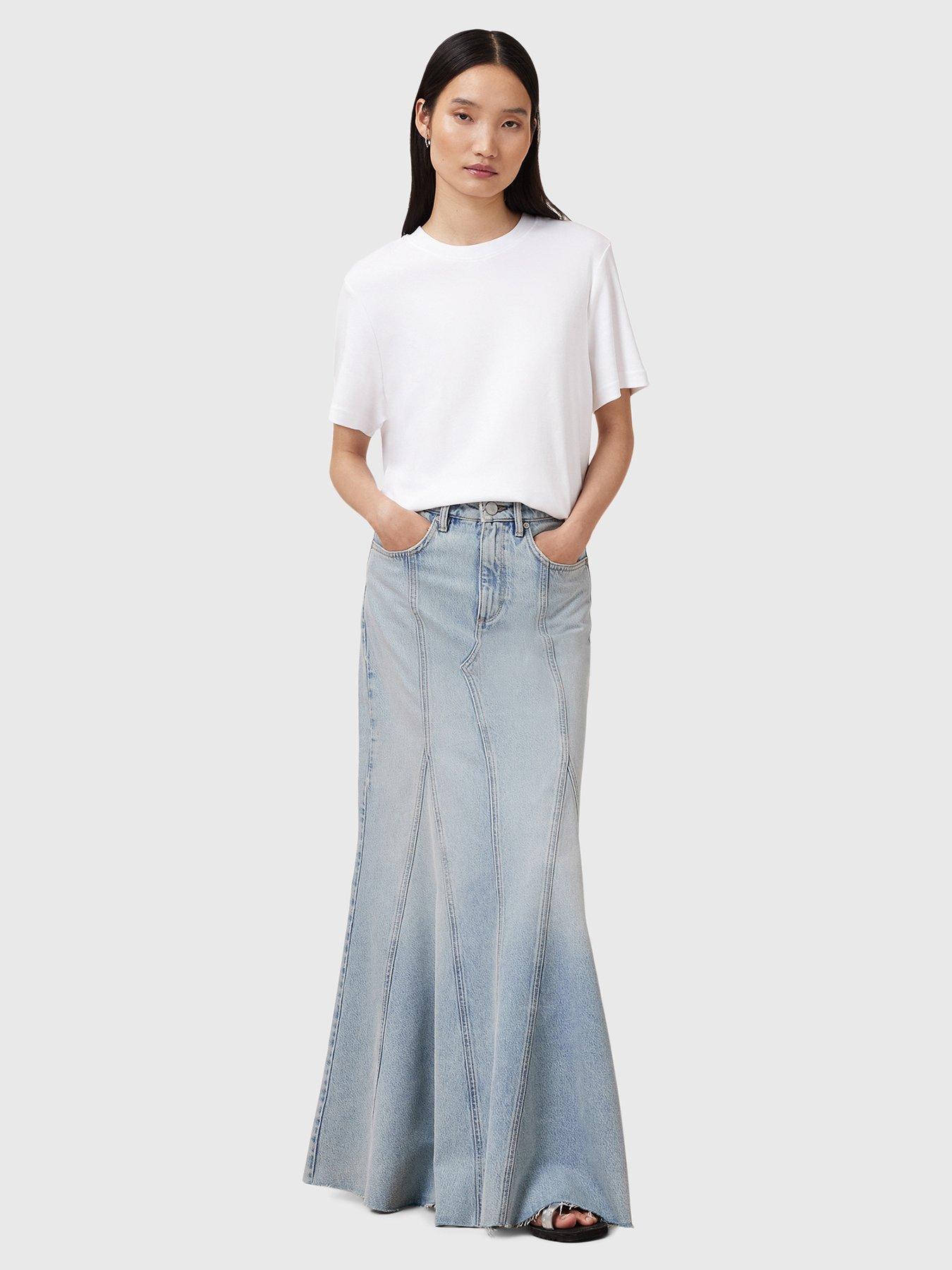undefined Alma Denim Skirt - Blue