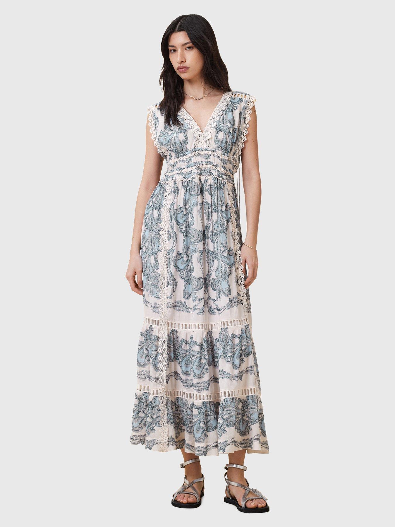 AllSaints Xanthe Dress - Light Blue