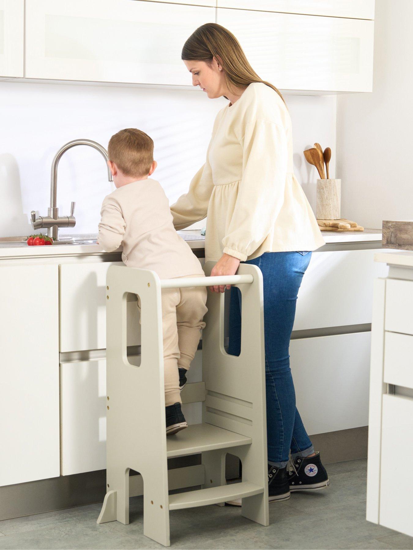 Image 5 of 6 of Tutti Bambini Helping Hands Montessori Toddler Learning Tower  - Mushroom