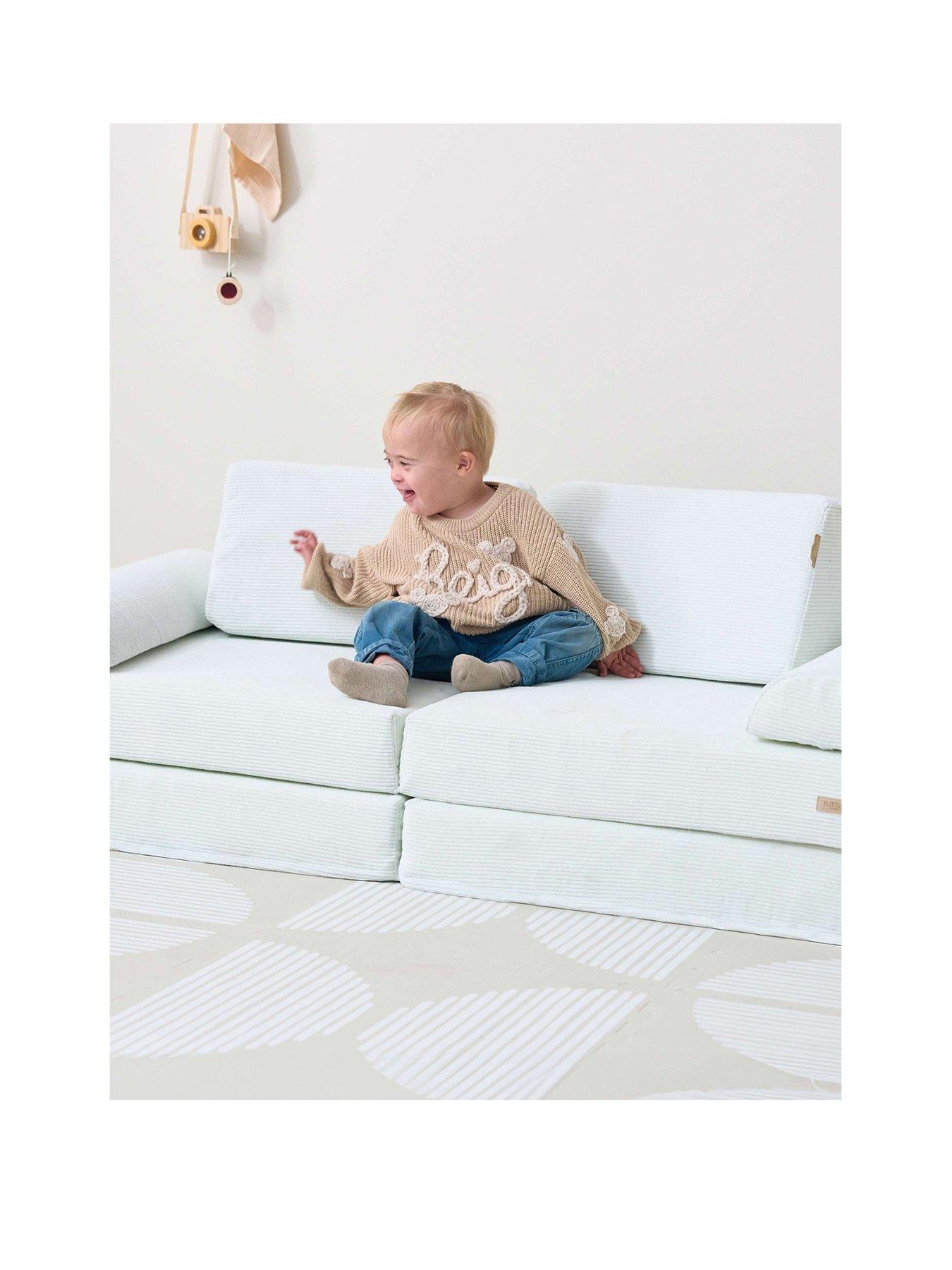 Image 3 of 7 of Tutti Bambini Playrama Montessori Kids Play Sofa - Sea Mist