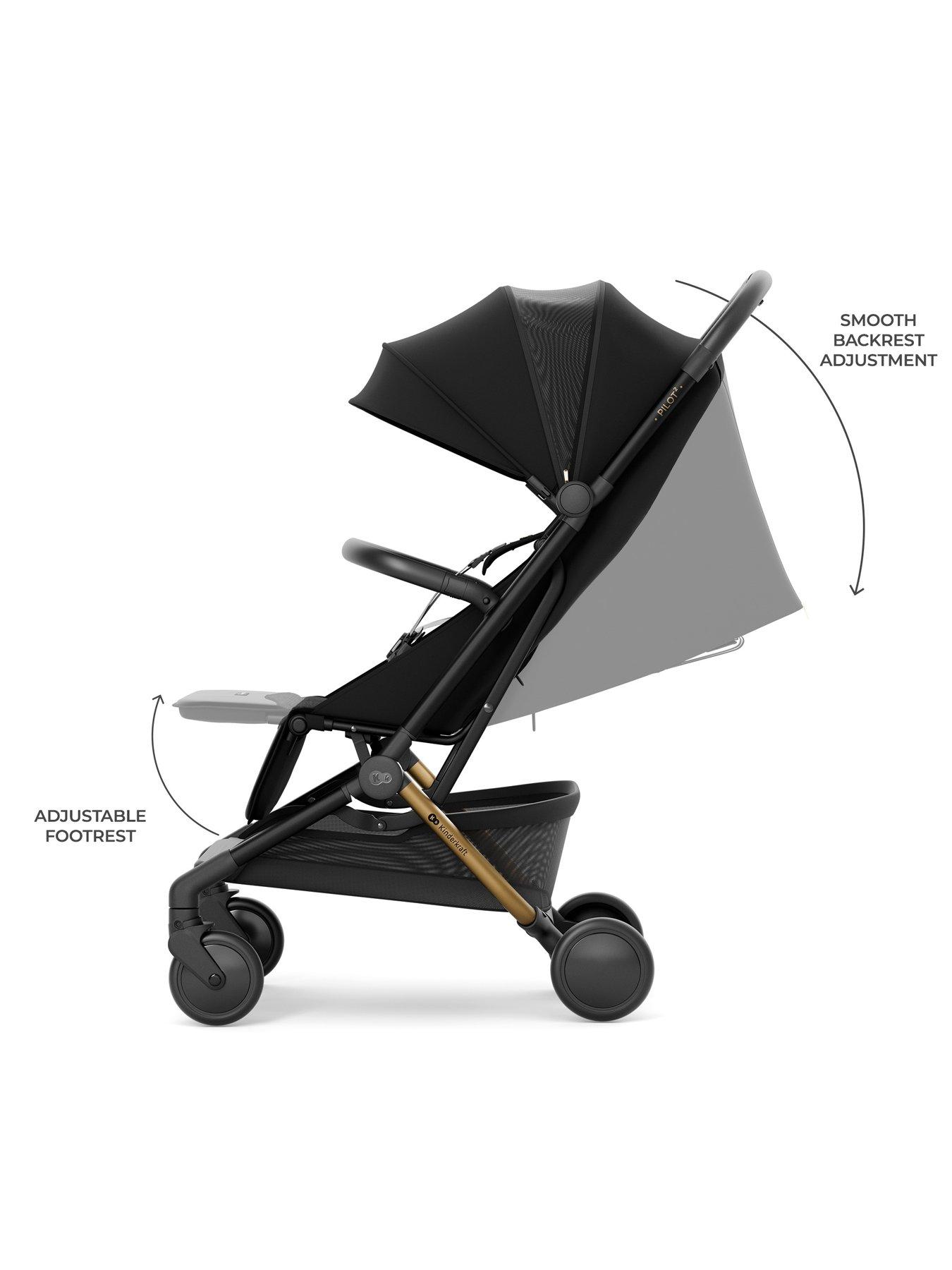 Image 3 of 7 of Kinderkraft Pilot Compact Pushchair - Black