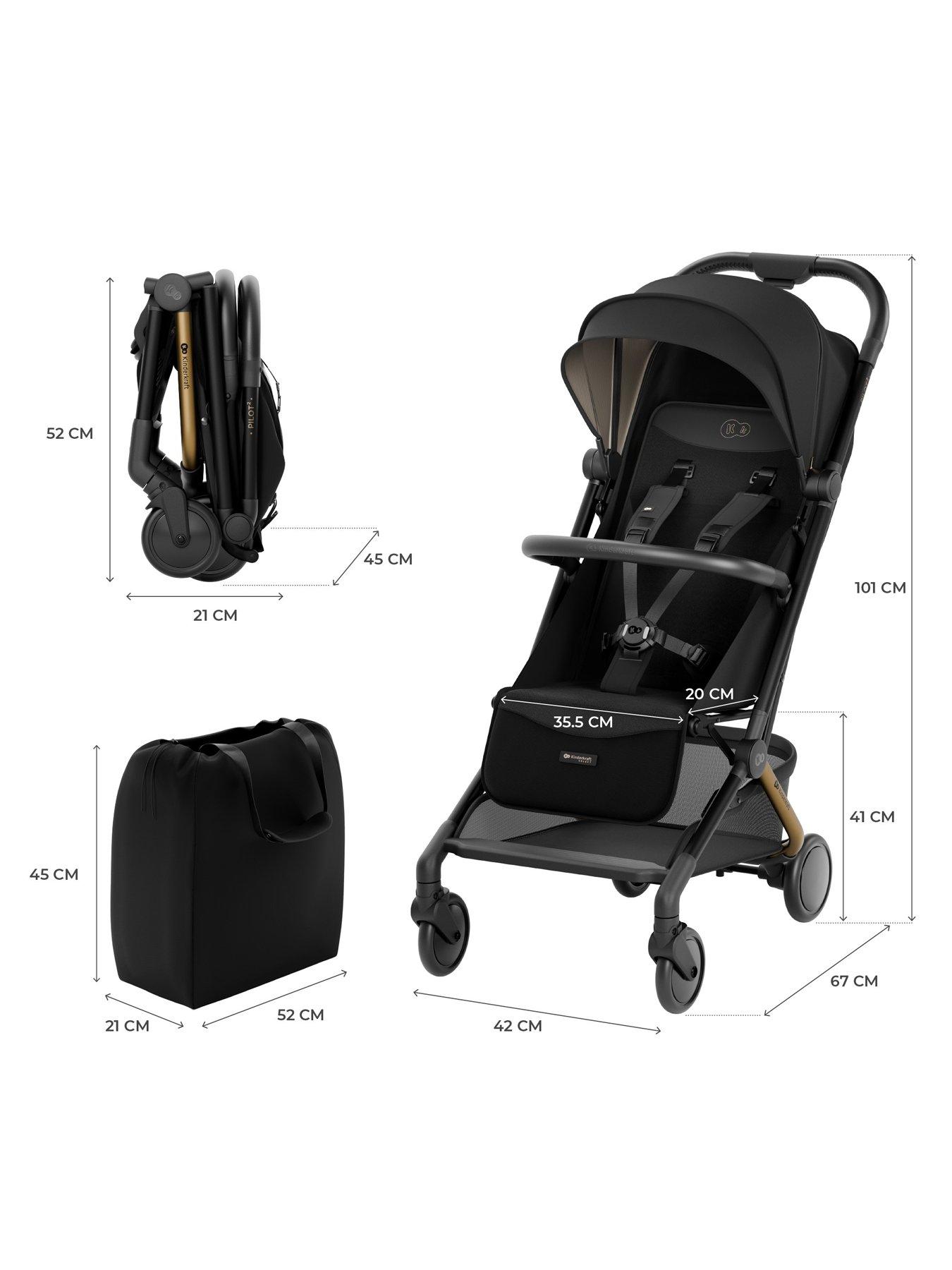 Image 5 of 7 of Kinderkraft Pilot Compact Pushchair - Black
