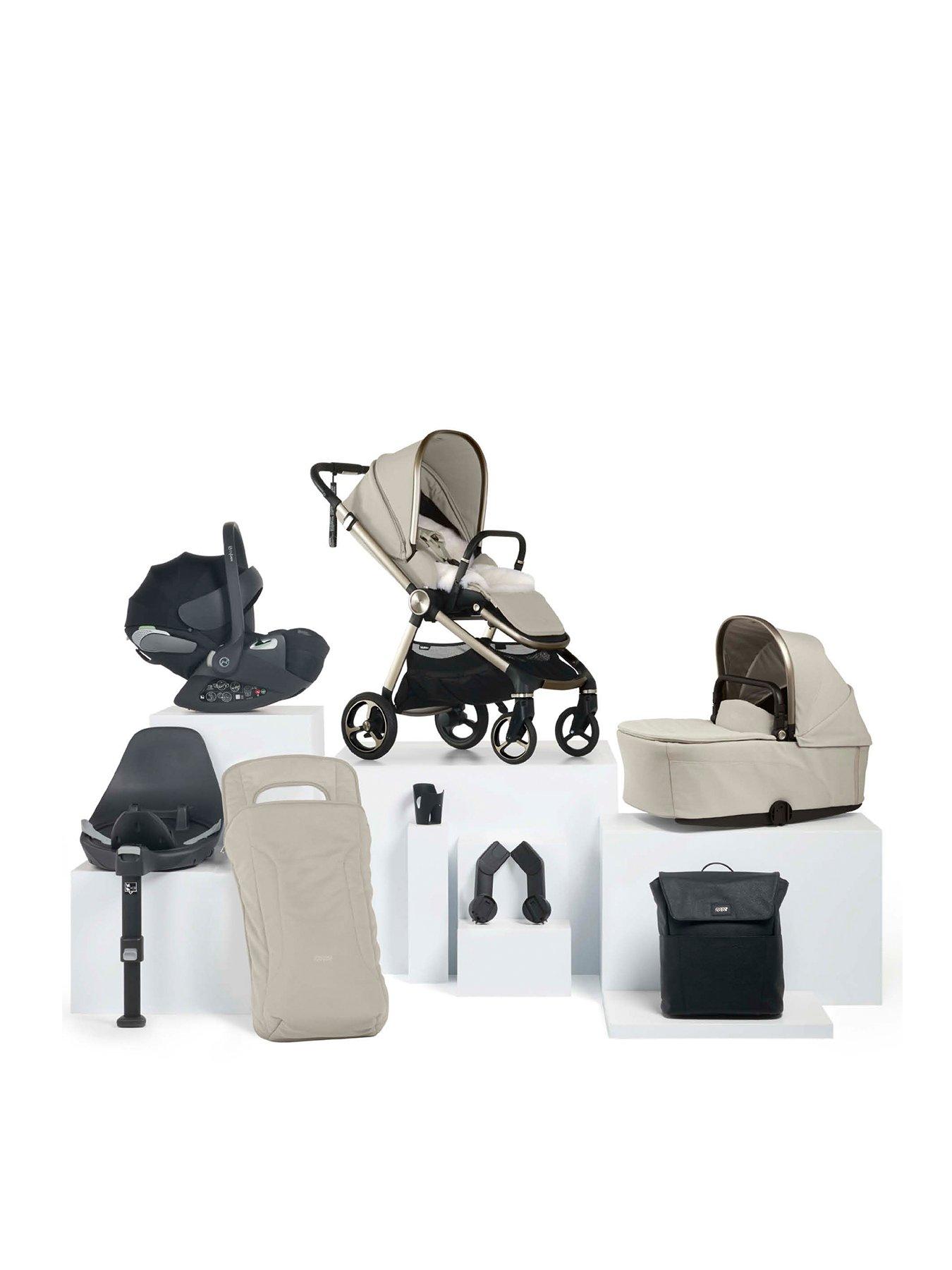 Mamas & Papas Complete Kit - Cloud T Vardo Shell (Inc Pushchair, Carrycot, Adaptors, Cupholder, Bag, Footmuff, Cloud T  &  Isofix Base,liner)