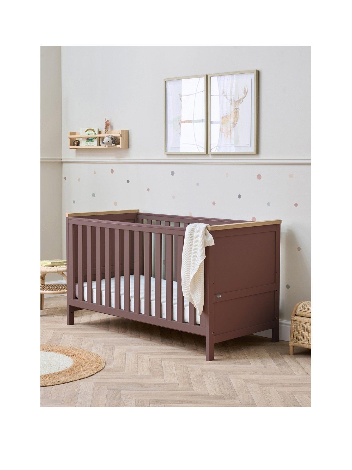undefined Misha Cot Bed - Mulberry / Golden Oak