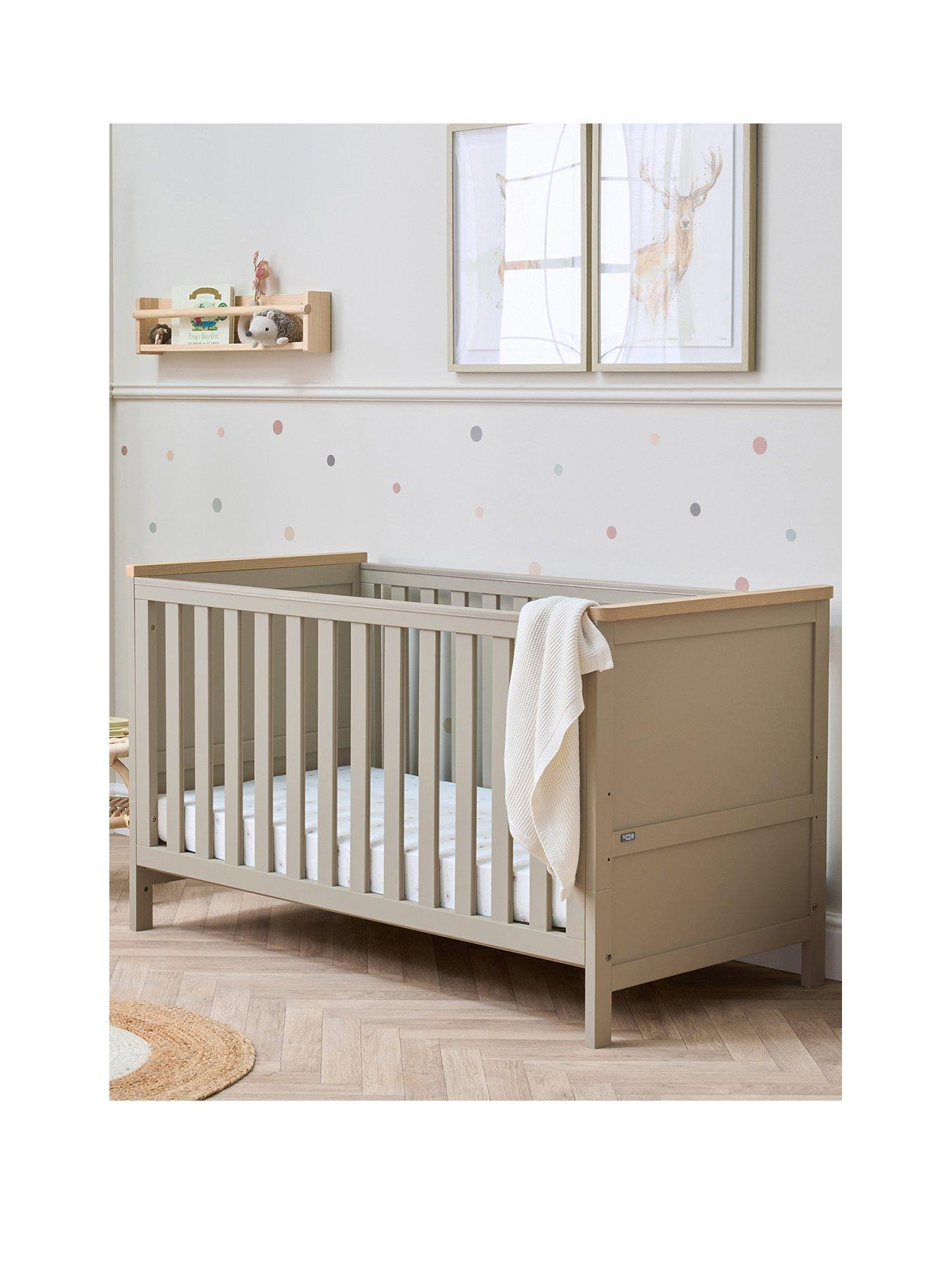 Image 2 of 7 of Tutti Bambini Misha Cot Bed - Mushroom / Golden Oak