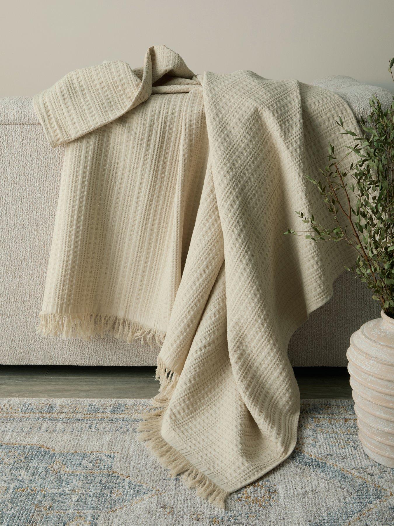 Michelle Keegan Home Textured Waffle Throw