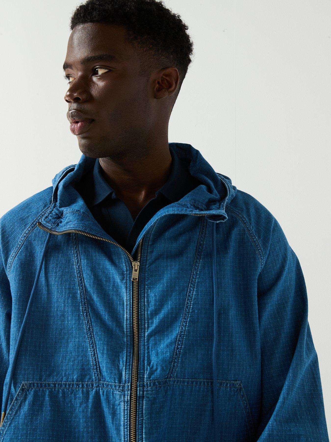 Image 5 of 6 of Tommy Jeans Zip Through Ripstop Lightweight Jacket - Blue