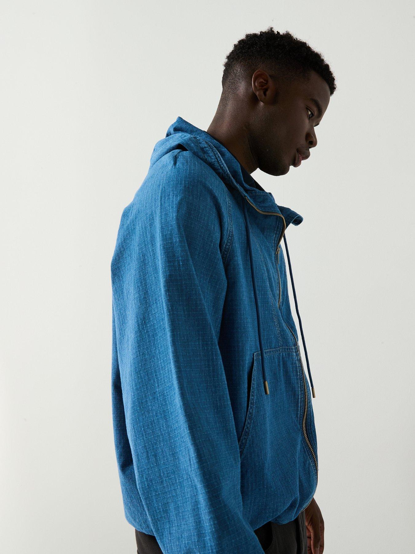 Image 6 of 6 of Tommy Jeans Zip Through Ripstop Lightweight Jacket - Blue