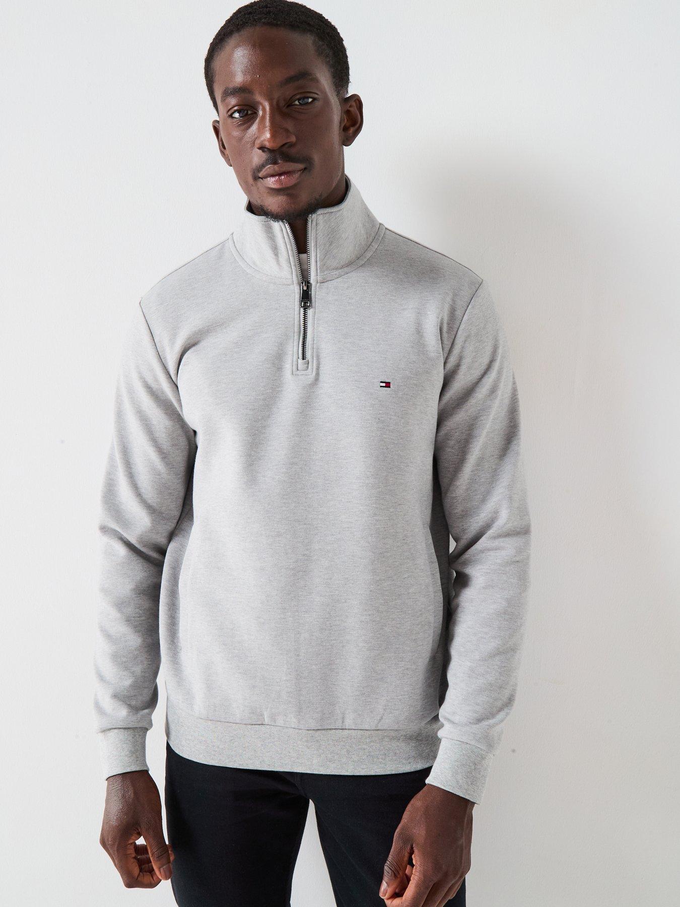 undefined Essential Intechno 1/4 Zip Sweat - Grey
