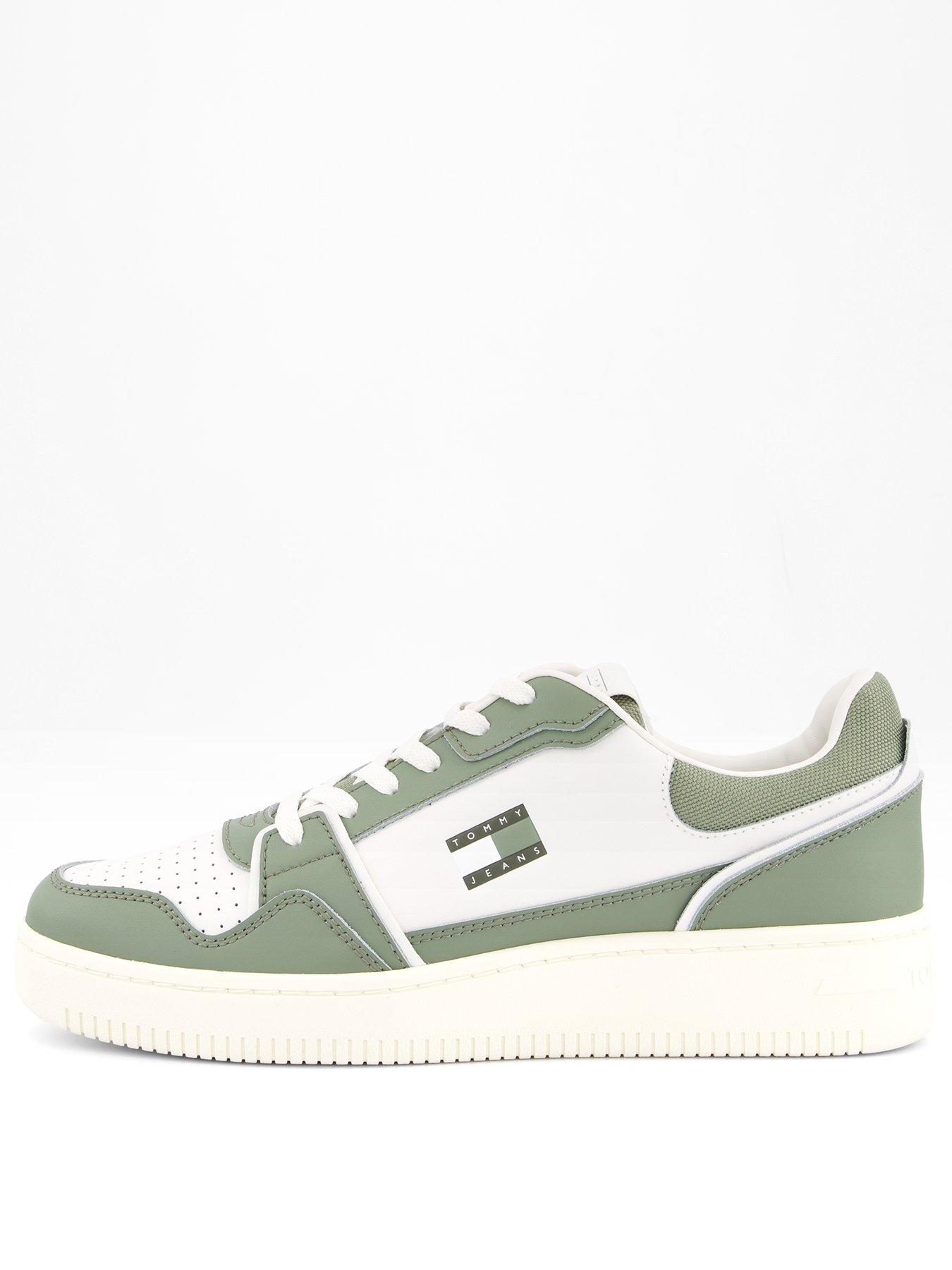 undefined Retro Basket Trainers - Green