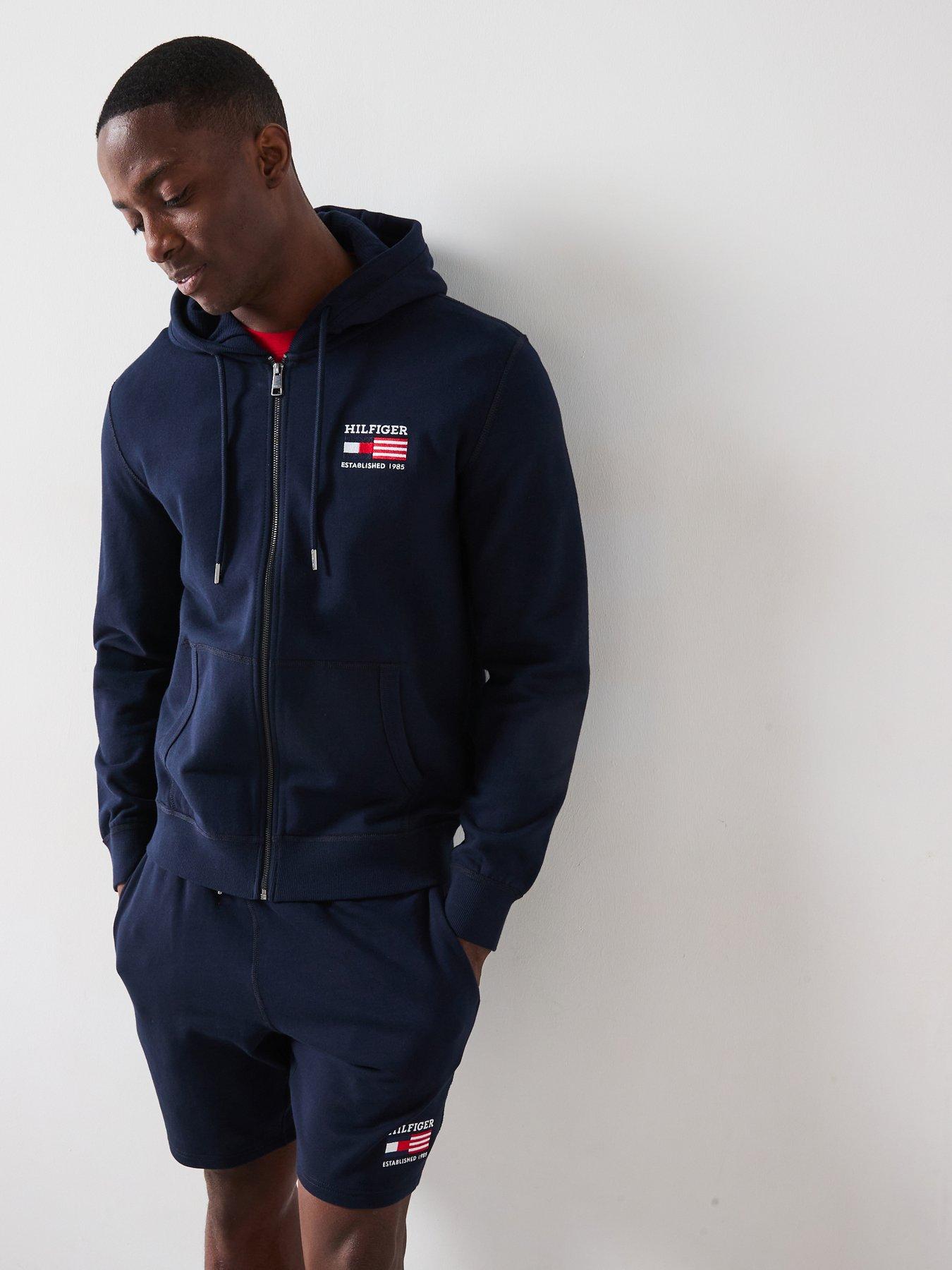 undefined Americana Zip Through Hoodie - Black