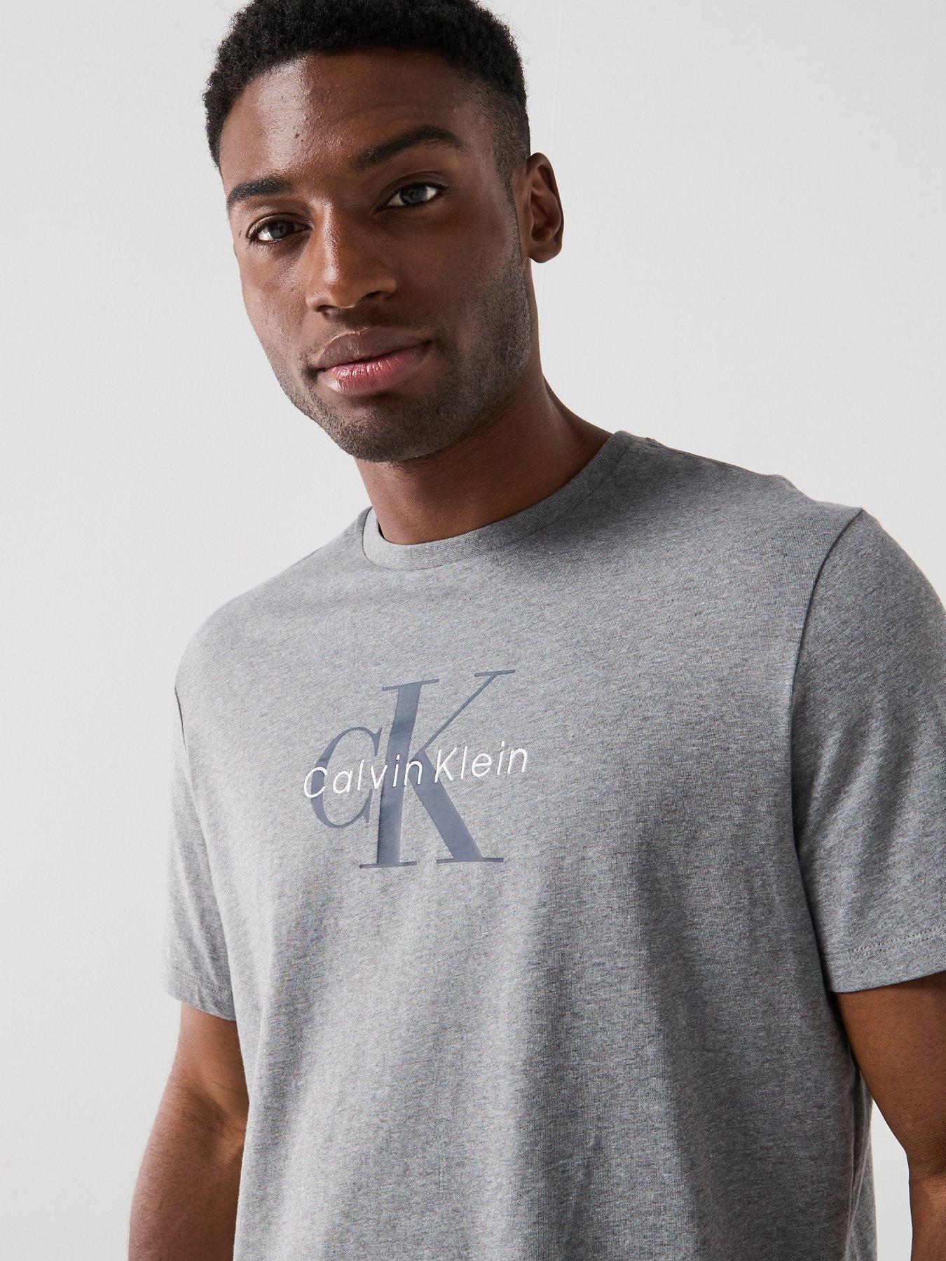 Image 5 of 6 of Calvin Klein Jeans Short Sleeve Hero Monologo T-Shirt 20S - Grey