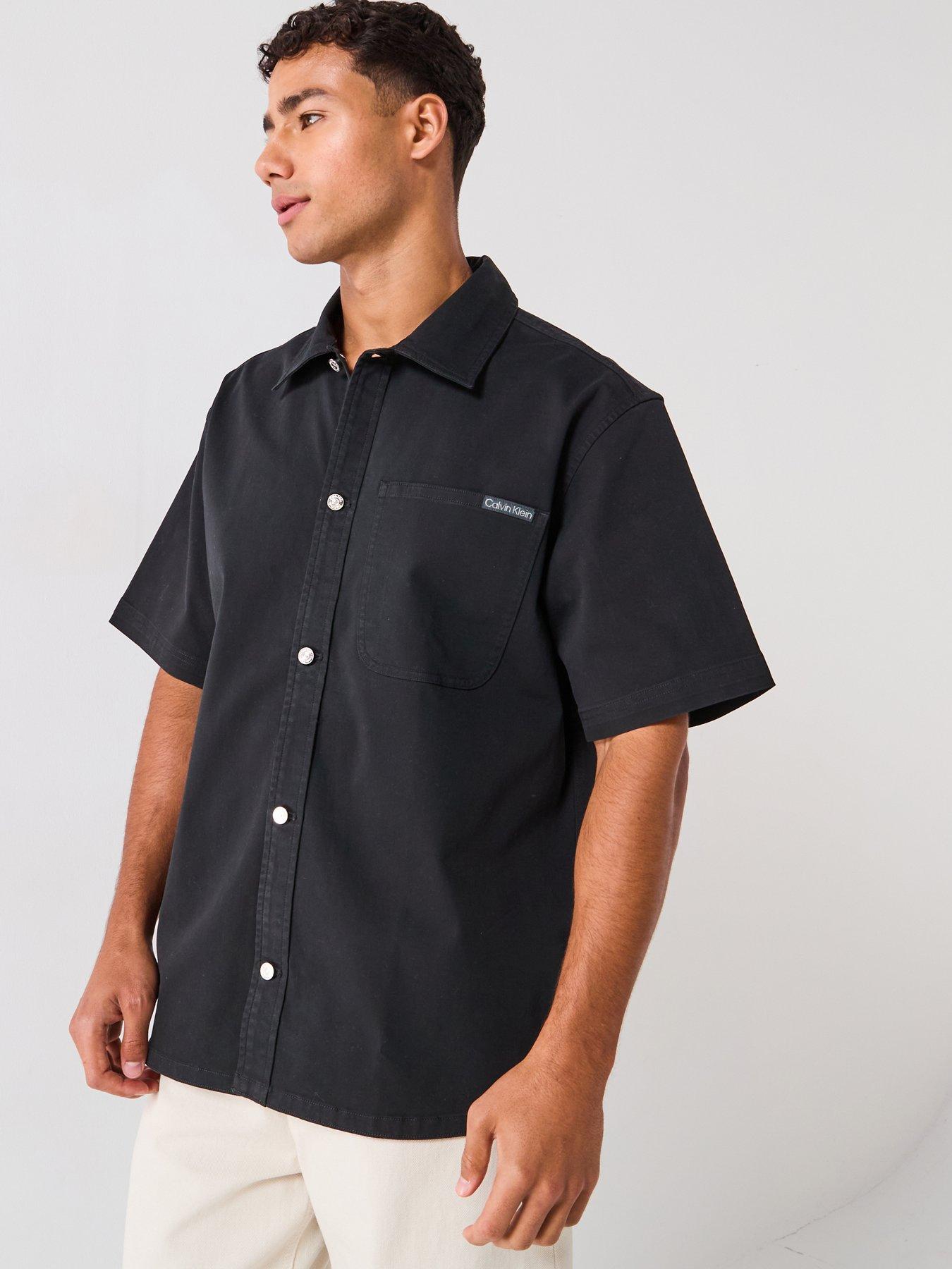 undefined Utility Relaxed Short Sleeve Shirt - Black