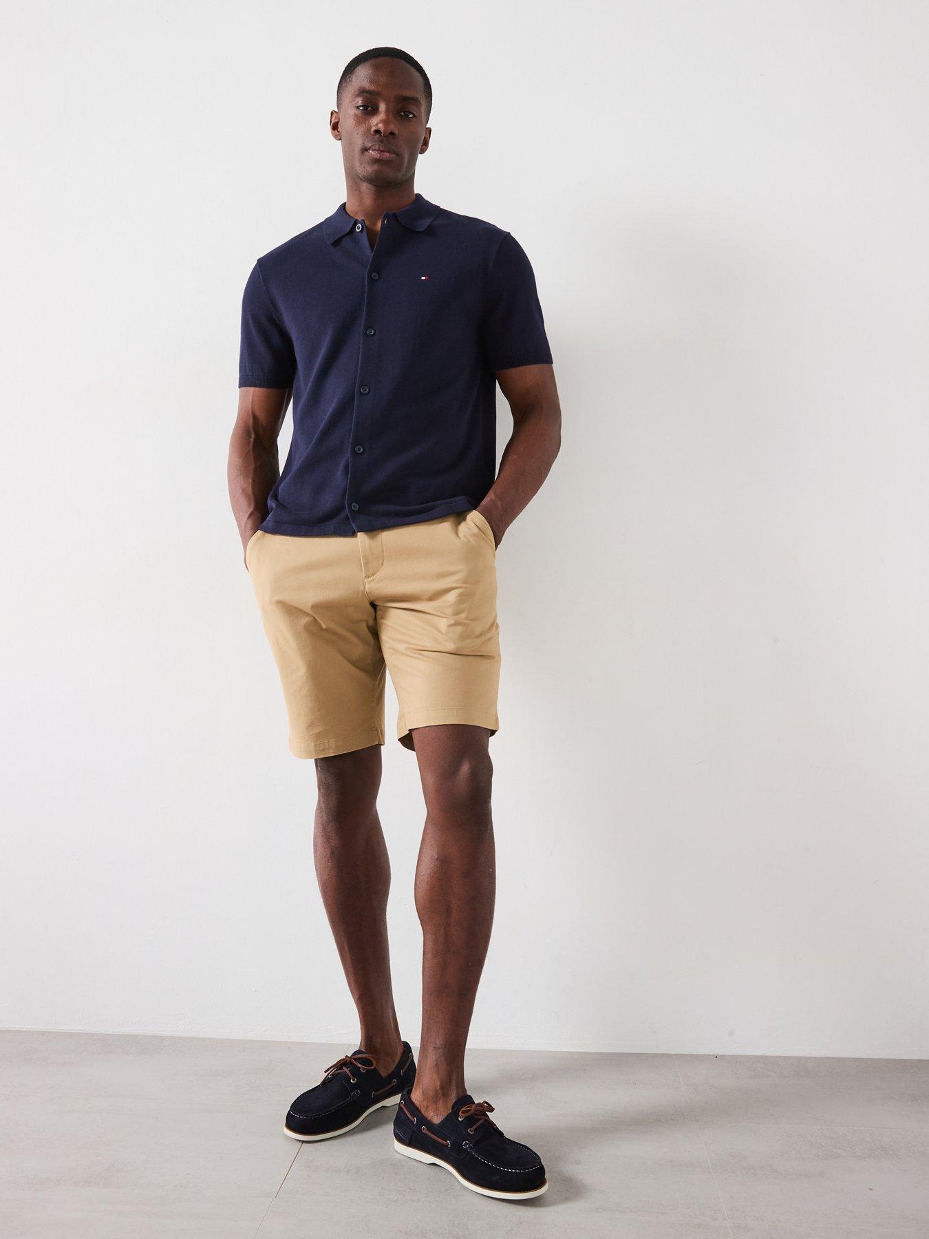 Image 3 of 6 of Tommy Hilfiger Essential Cotton Short Sleeve Shirt - Navy