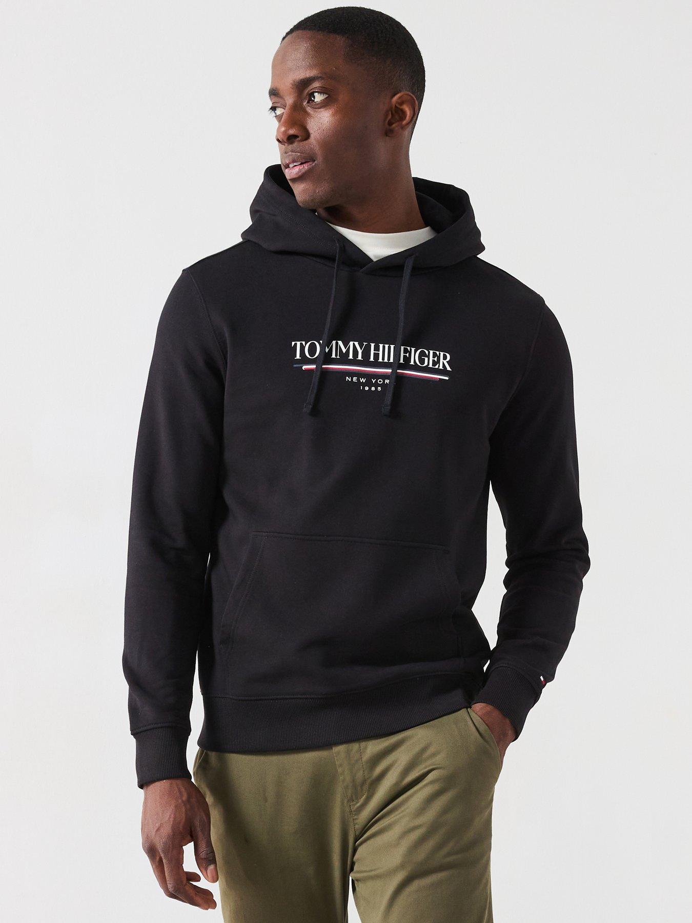 undefined Script Logo Hoodie - Black