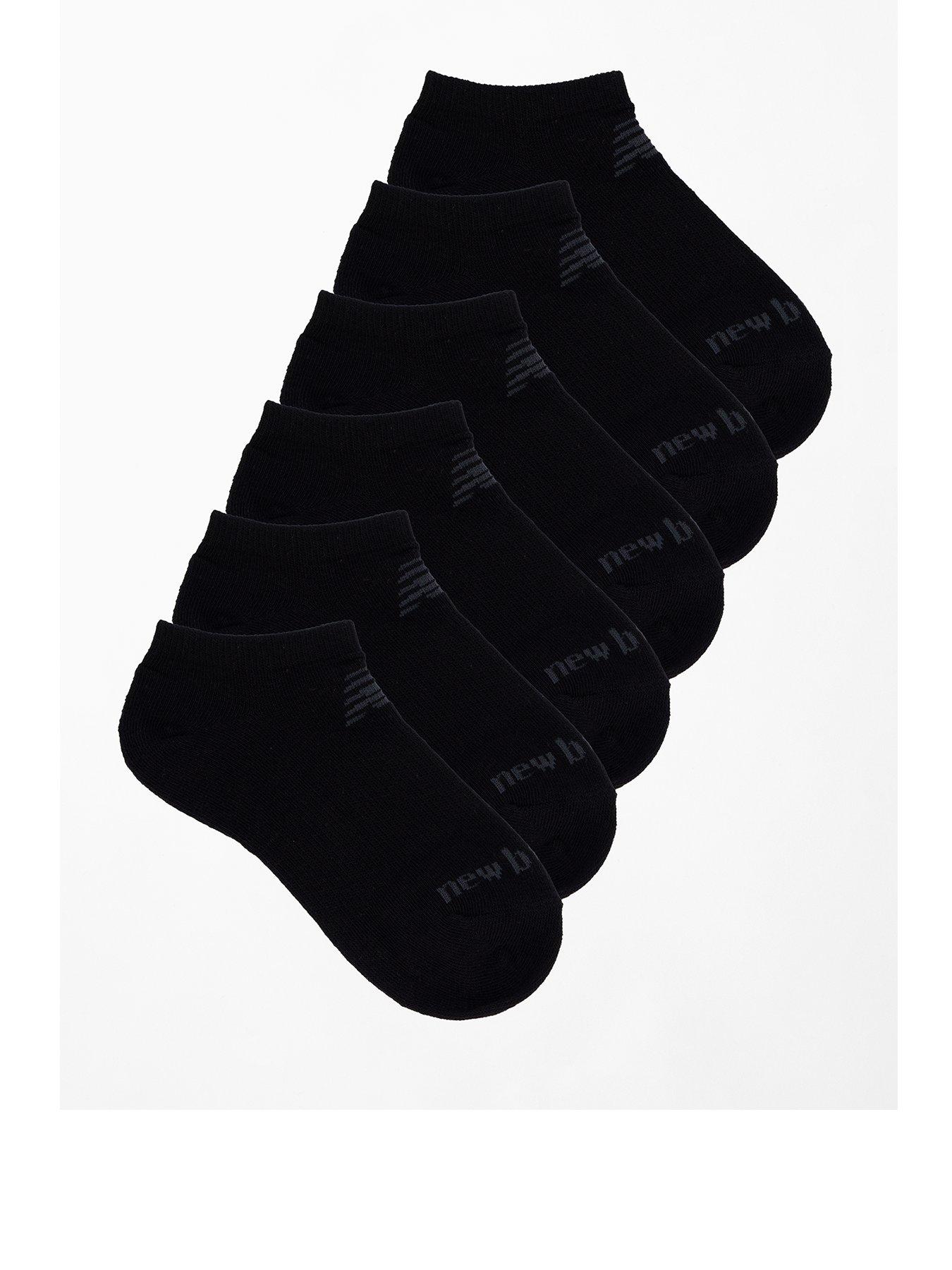 undefined Unisex Performance Cotton Flat Knit No Show 2 Pack Socks - Black