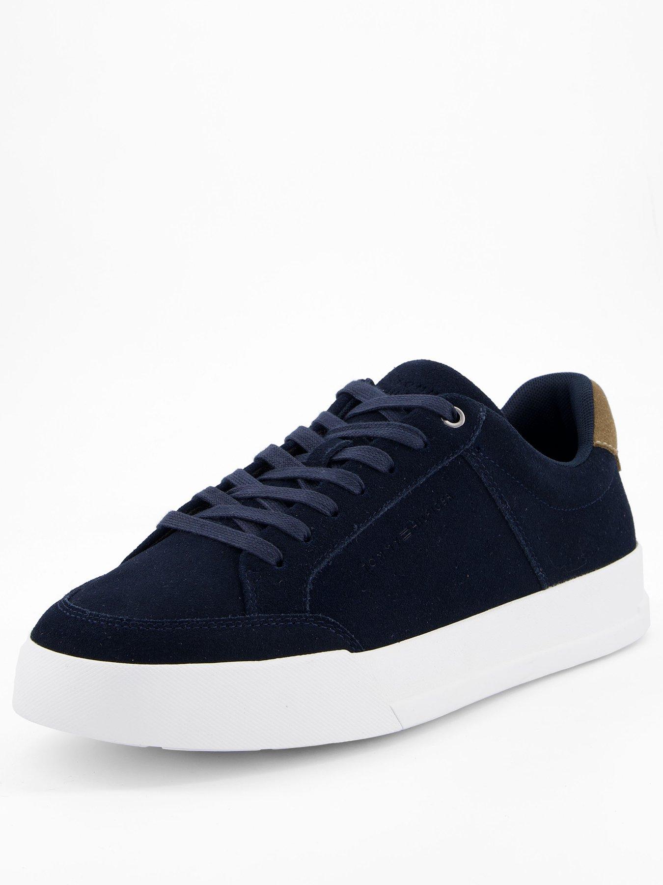 Image 2 of 7 of Tommy Hilfiger Court Summer Suede Trainers - Navy