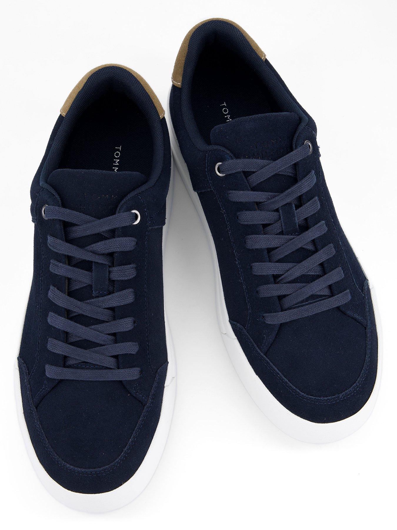 Image 3 of 7 of Tommy Hilfiger Court Summer Suede Trainers - Navy