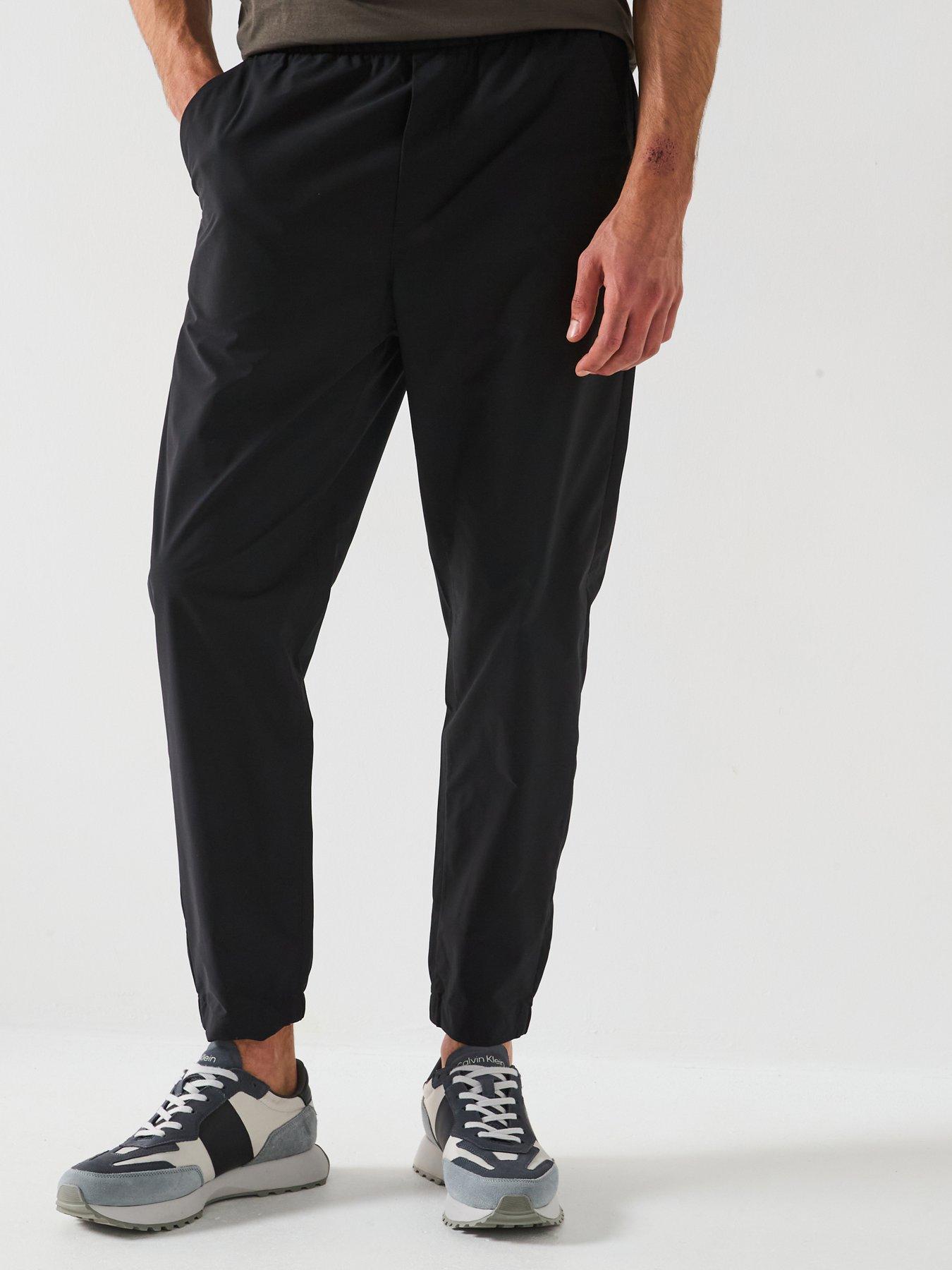 Calvin Klein Tech Slim Pull-On Trousers - Black