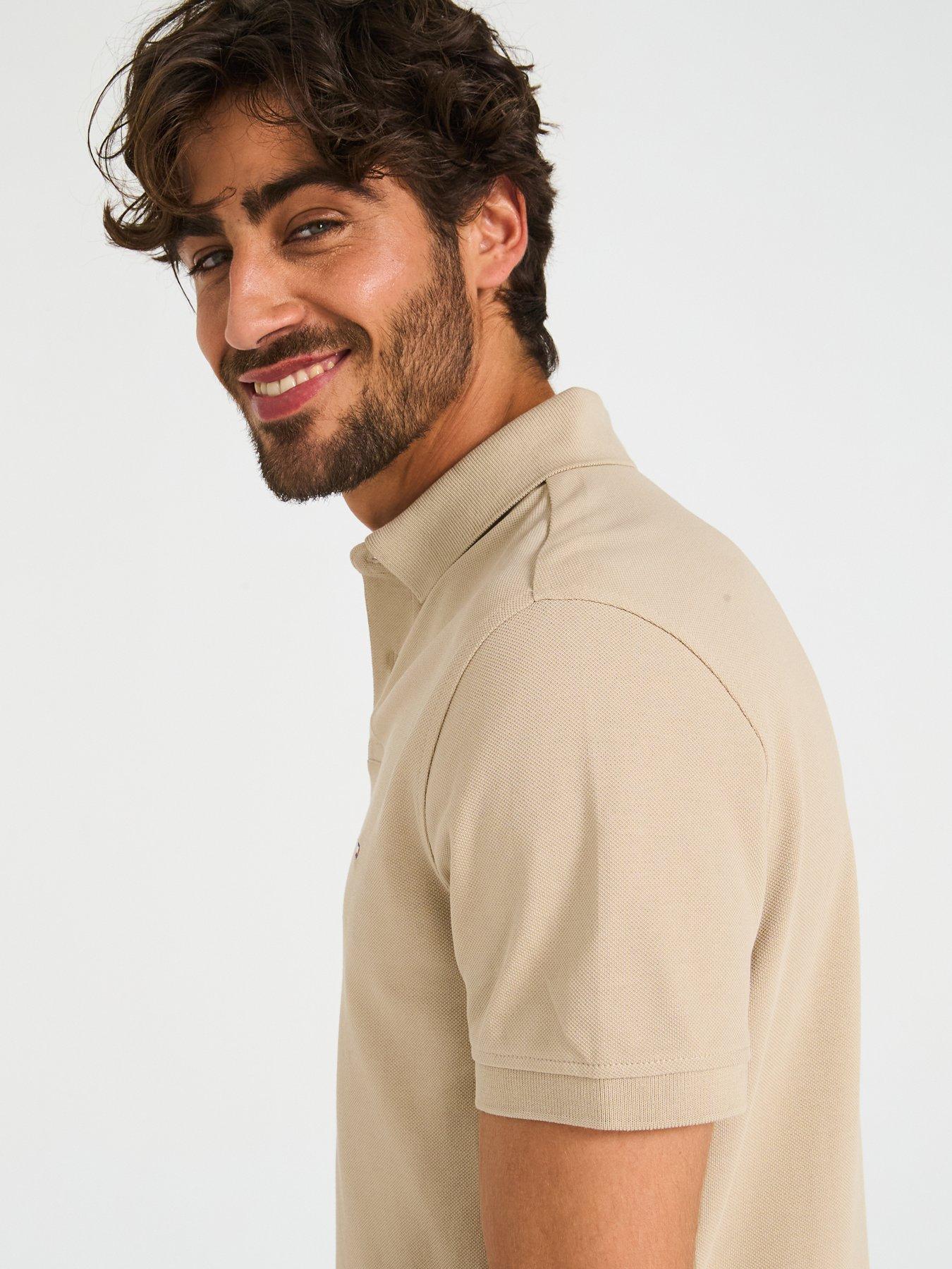 Image 5 of 6 of Tommy Hilfiger 1985 Regular Fit Polo Shirt - Beige