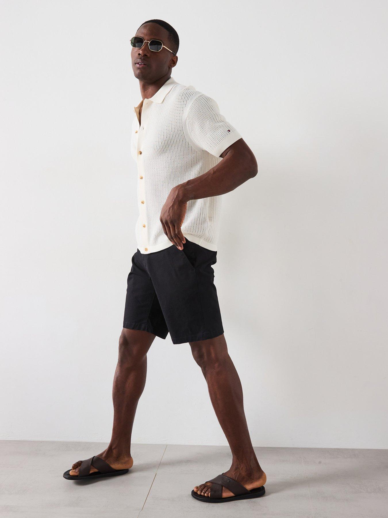 Image 3 of 6 of Tommy Hilfiger Structure Open Knit Shirt - Off White