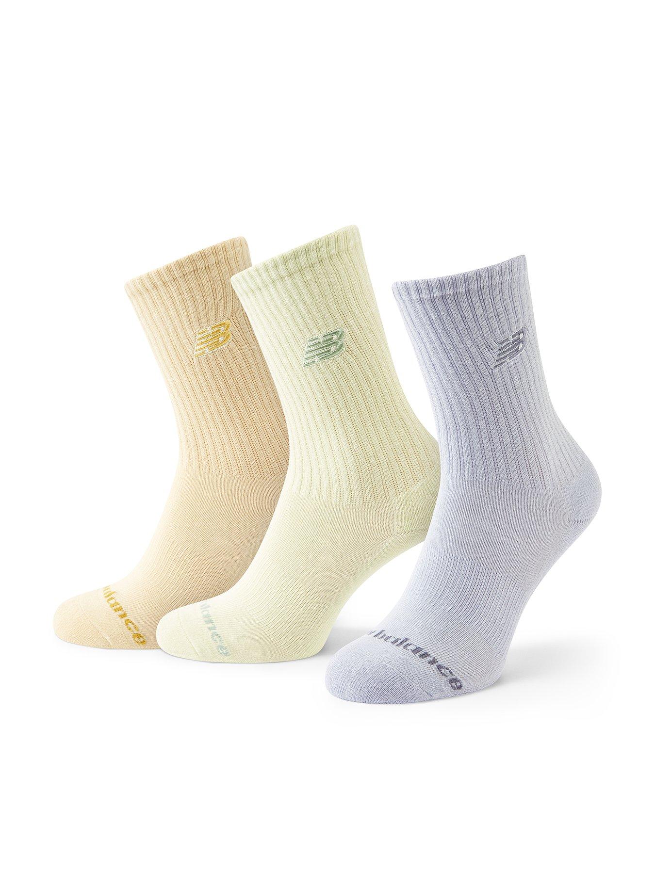 New Balance Unisex Embroidery Logo 3 Pack Midcalf Socks - Multi