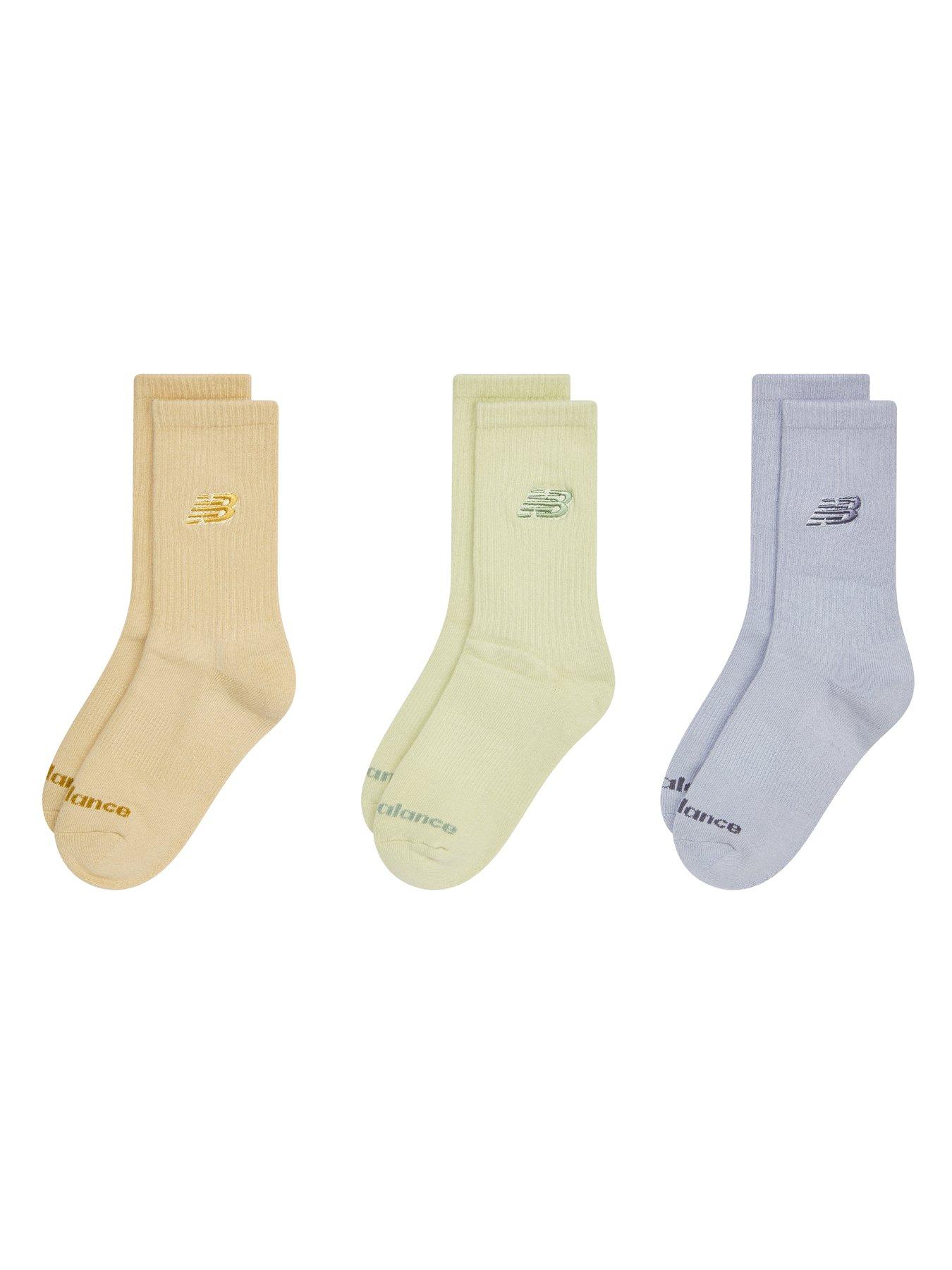Image 2 of 3 of New Balance Unisex Embroidery Logo 3 Pack Midcalf Socks - Multi