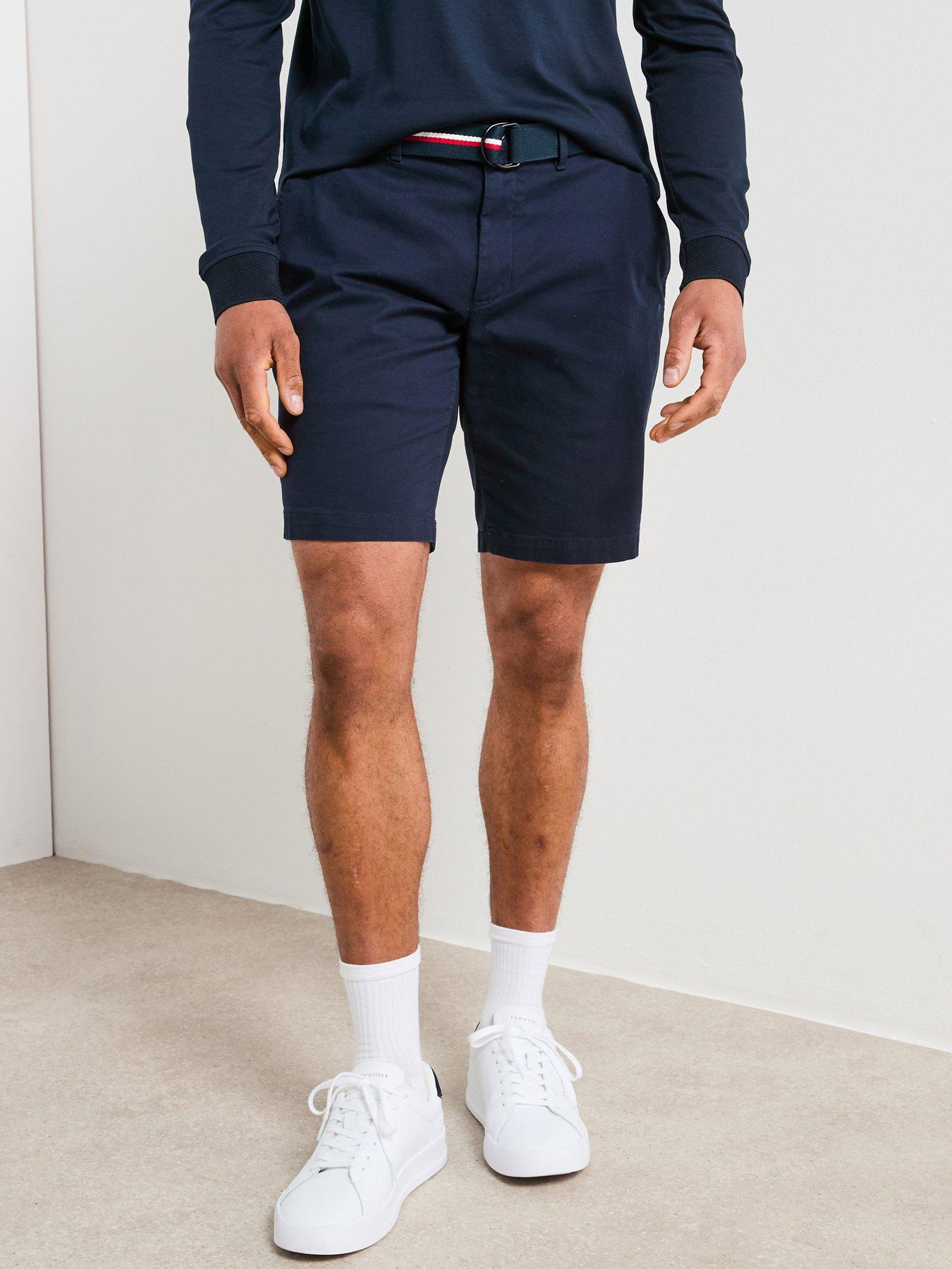 undefined Tommy Hilfiger Brooklyn Essential Twill Belted Chino Shorts - Navy