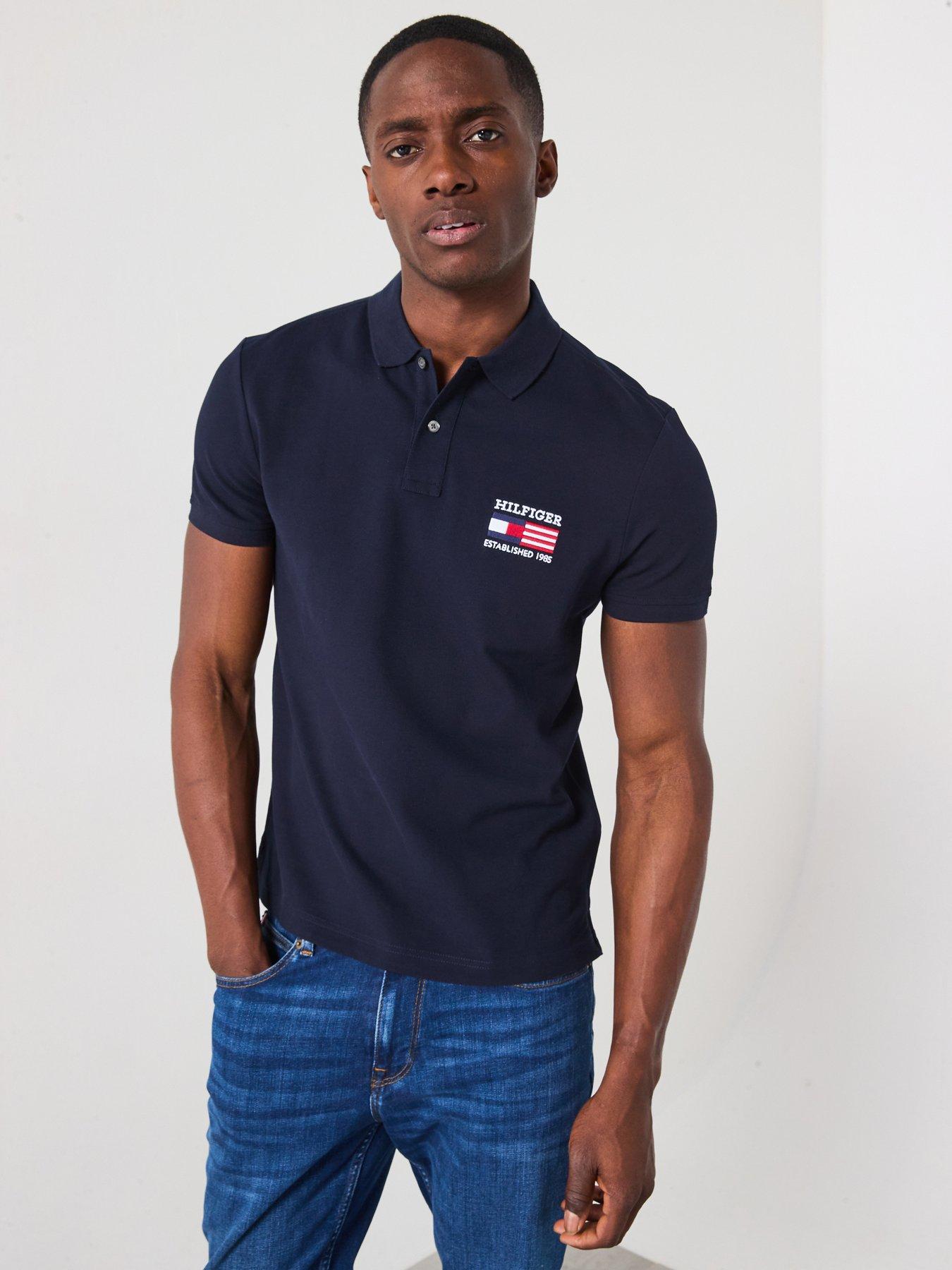 undefined Flag Regular Fit Polo Shirt - Navy
