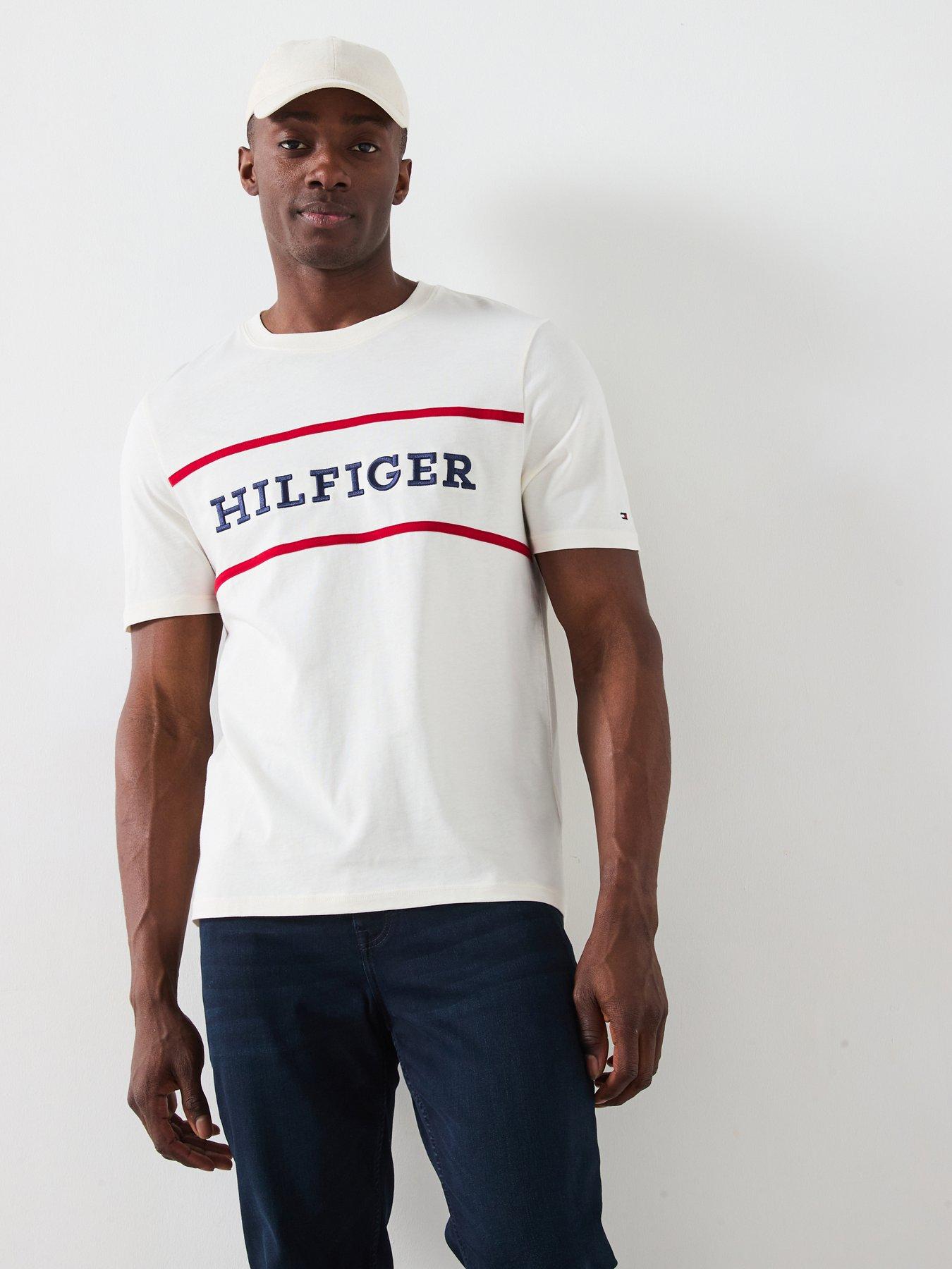 undefined Americana Colourblock Logo T-Shirt - Off White