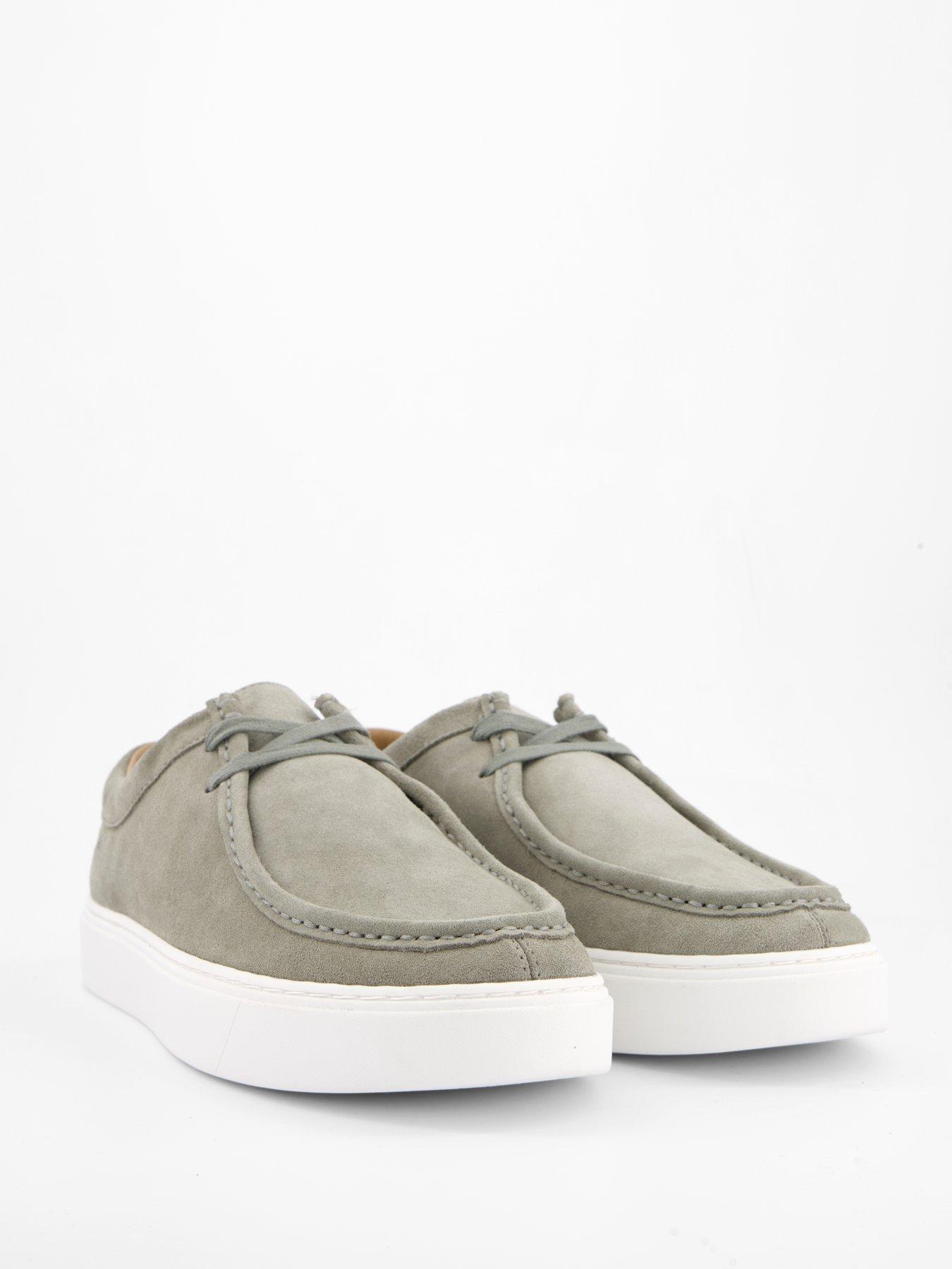 Image 6 of 7 of Calvin Klein Suede Apron Moc Casual Lace Up Shoes - Green