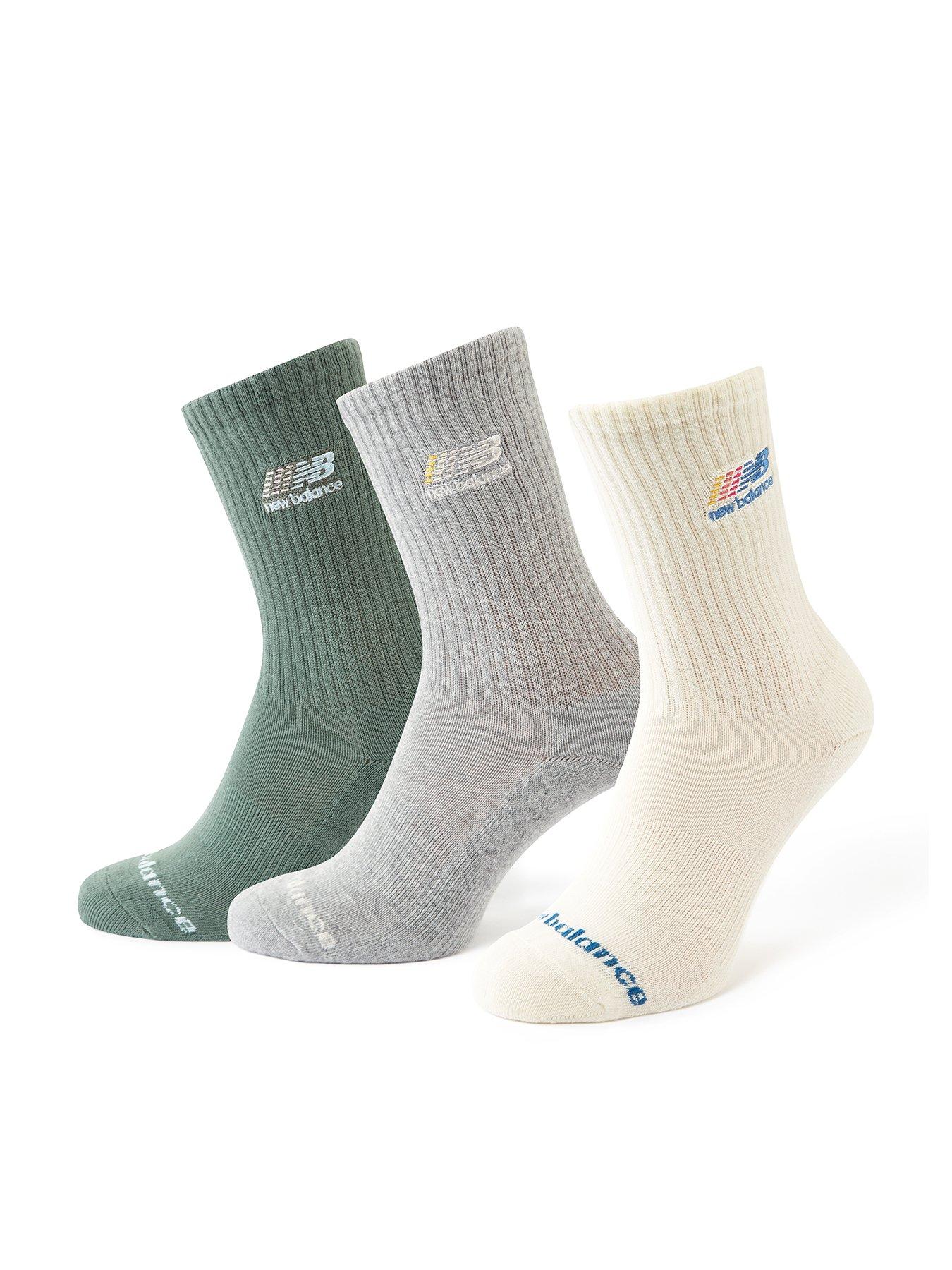 undefined Unisex Embroidery Logo 3 Pack Midcalf Socks - Multi