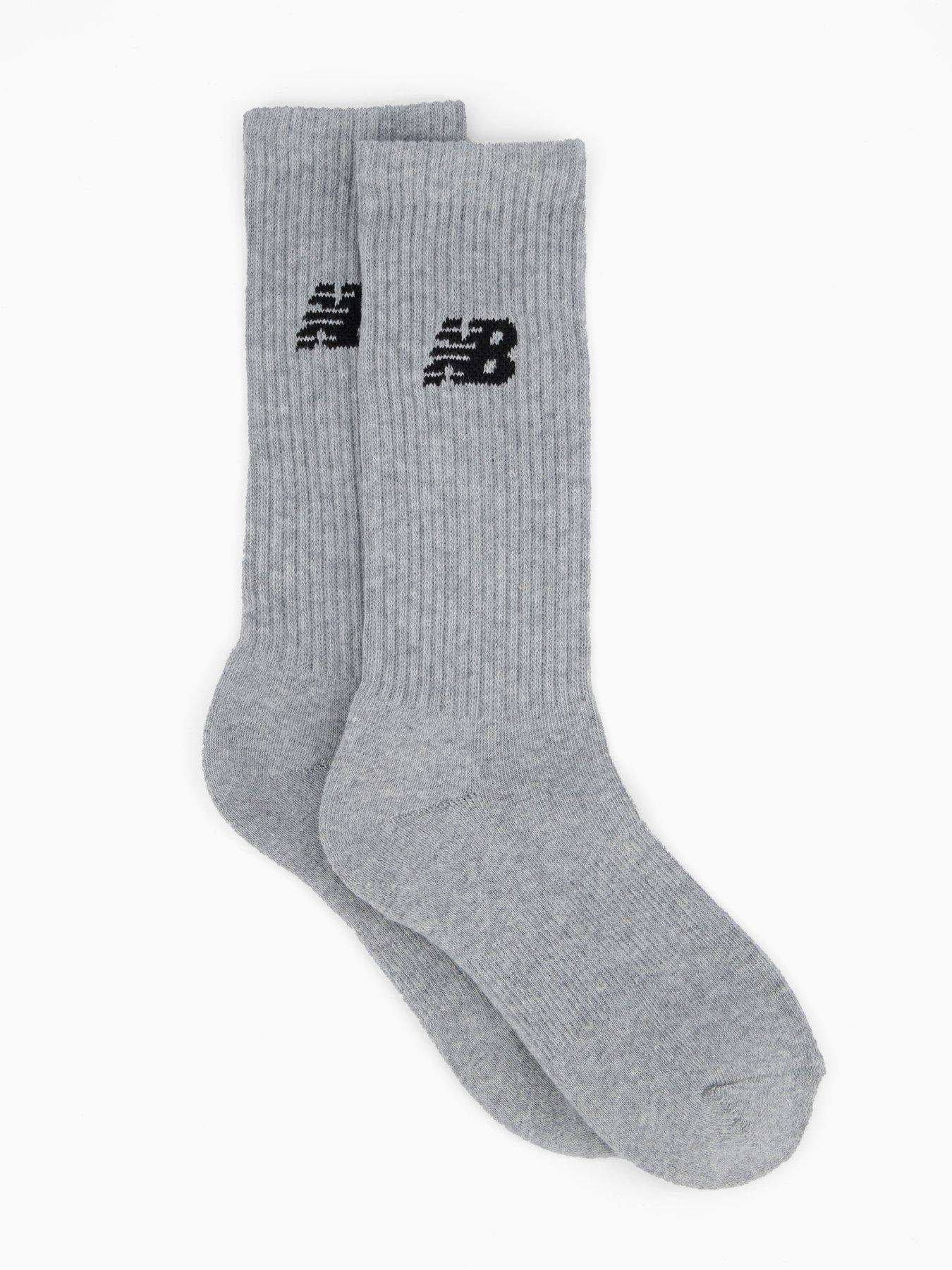 Image 2 of 4 of New Balance Unisex Everyday Crew 3 Pack Socks - Grey