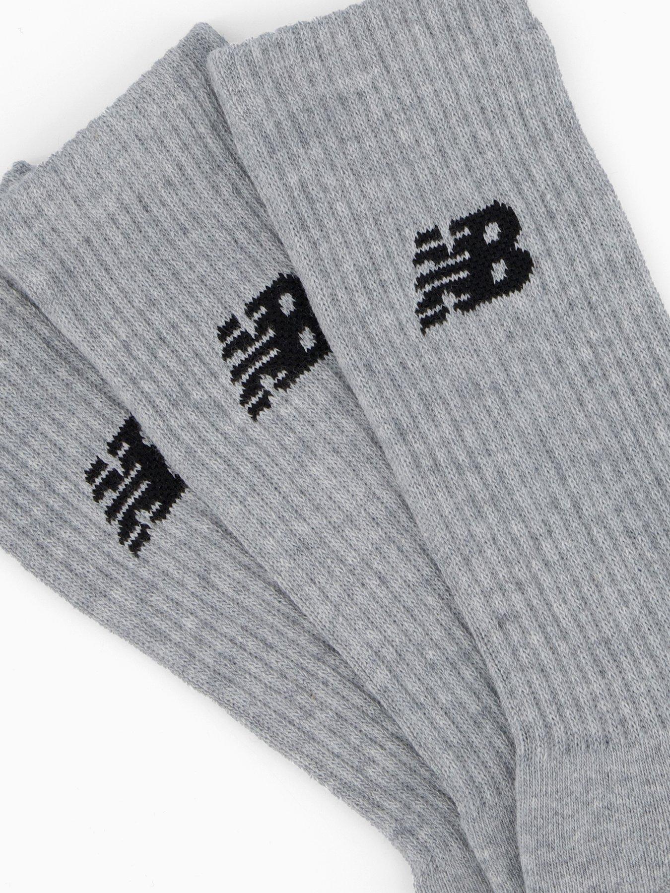 Image 4 of 4 of New Balance Unisex Everyday Crew 3 Pack Socks - Grey