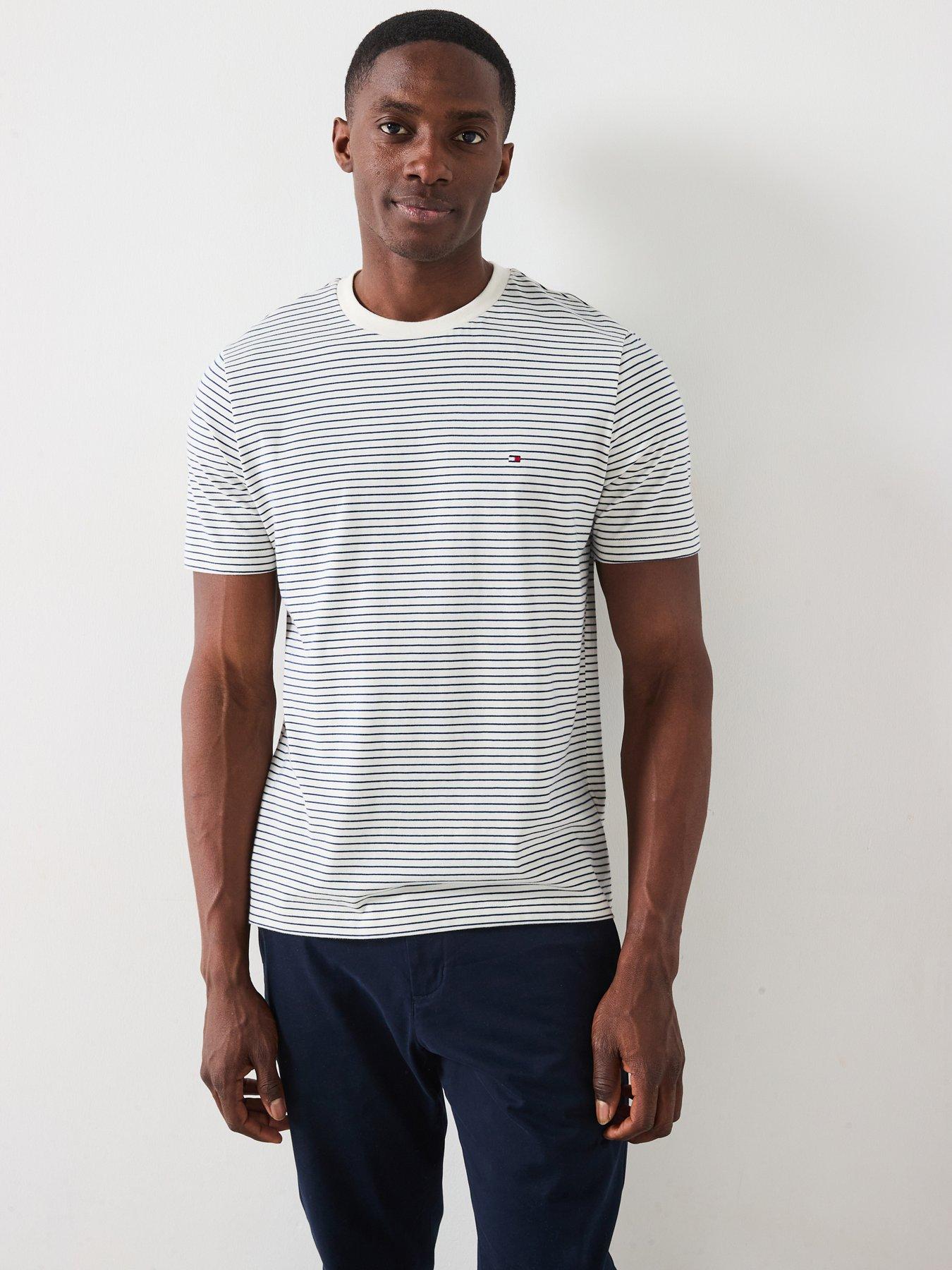 undefined Regular Fit Essential Flag Logo T-Shirt - White