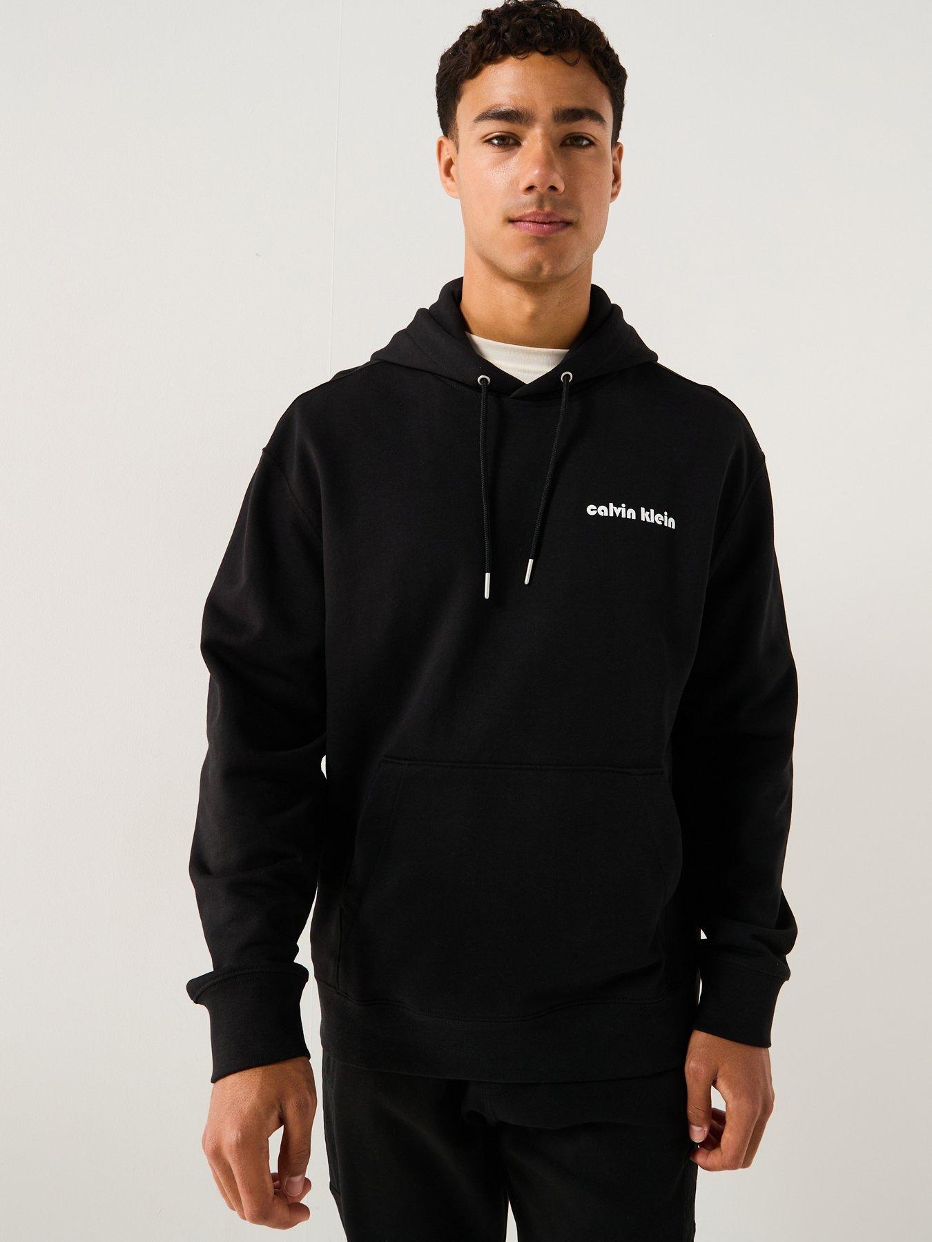 undefined Calvin Klein Jeans Bauhaus Embroided Logo Overhead Hoodie - Black