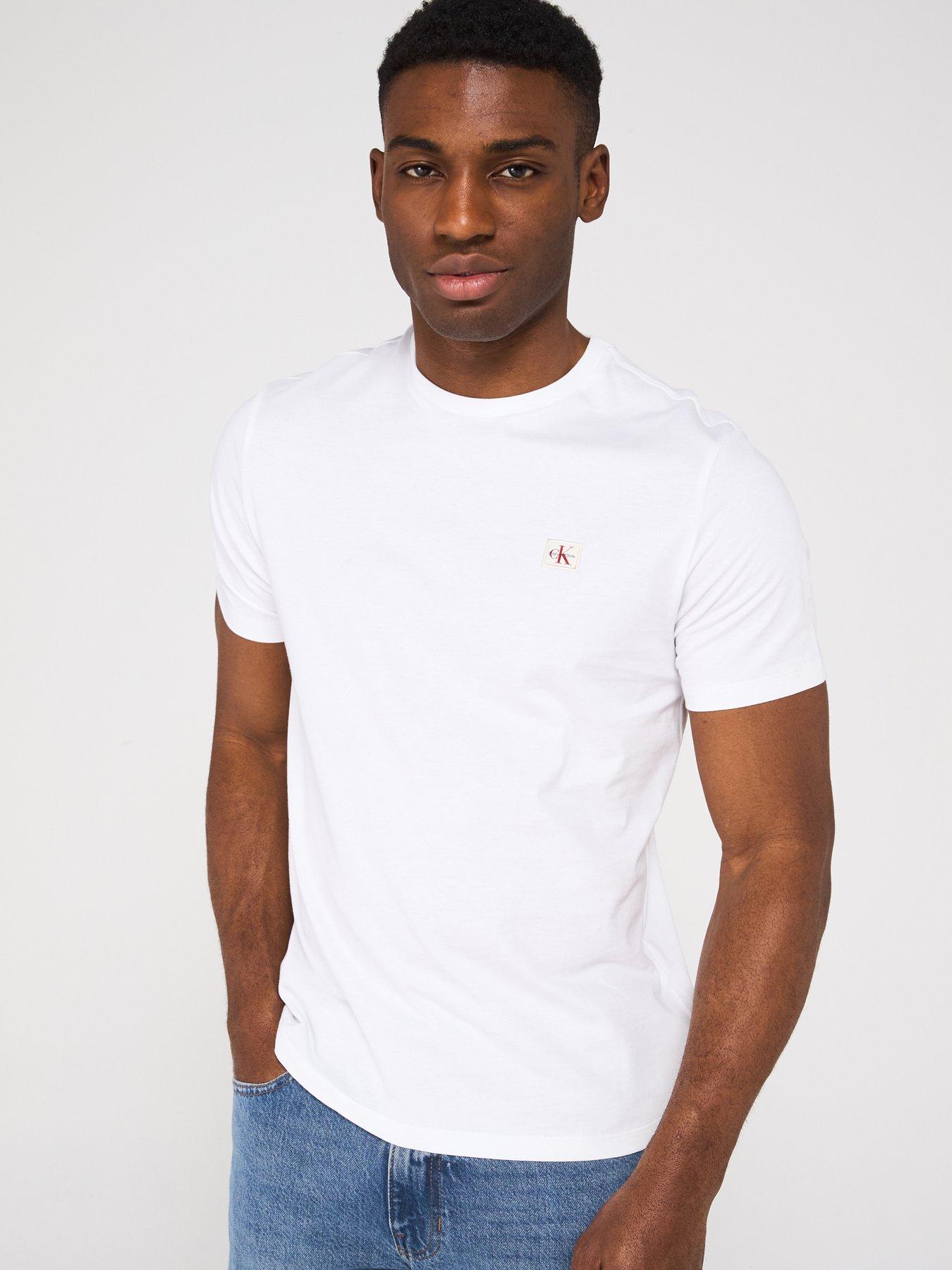 undefined Left Chest Woven Badge T-Shirt - White