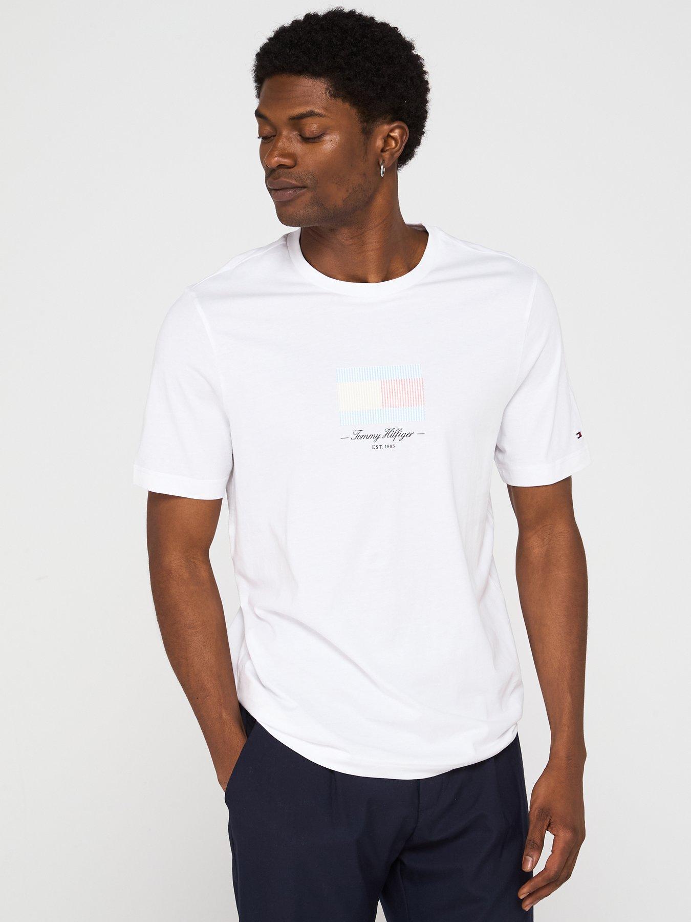 undefined Ithaca Printed Flag Logo T-Shirt - White