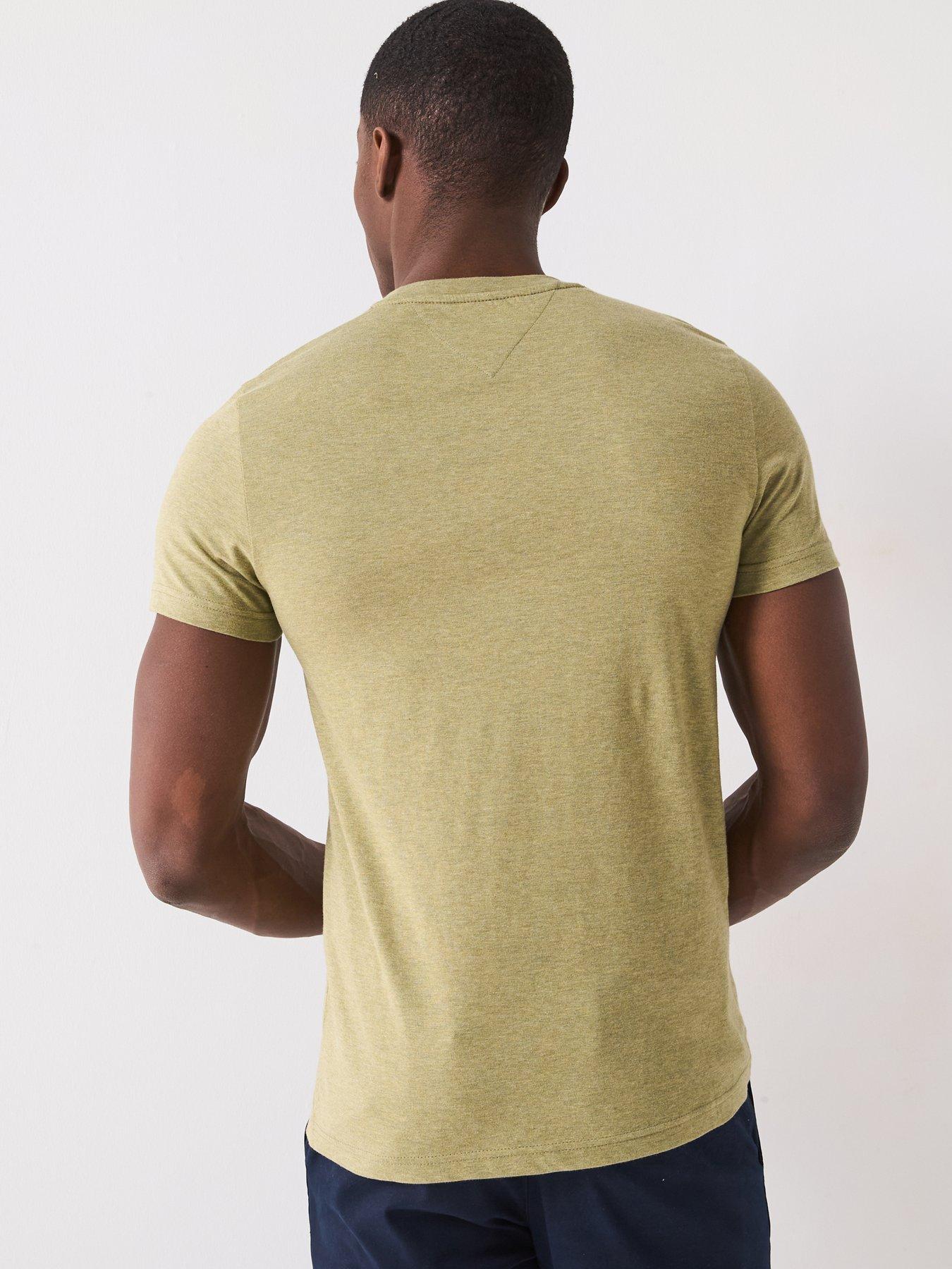 Image 2 of 5 of Tommy Hilfiger Linear Logo T-Shirt - Green