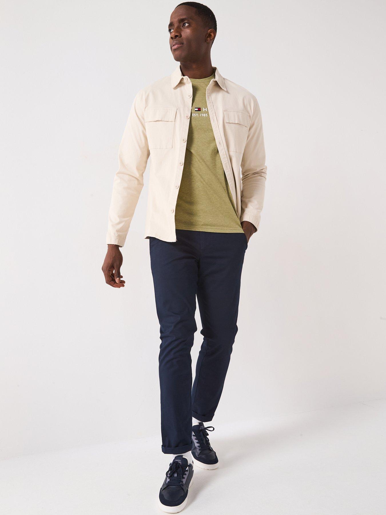 Image 5 of 5 of Tommy Hilfiger Linear Logo T-Shirt - Green