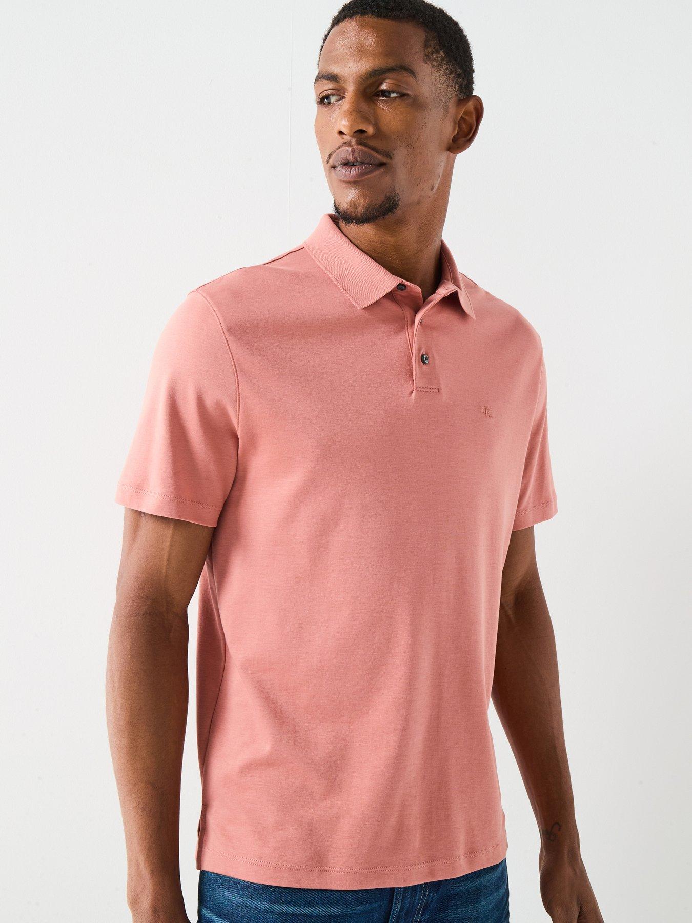 undefined Supima Cotton Small Chest Logo Polo Shirt - Light Pink