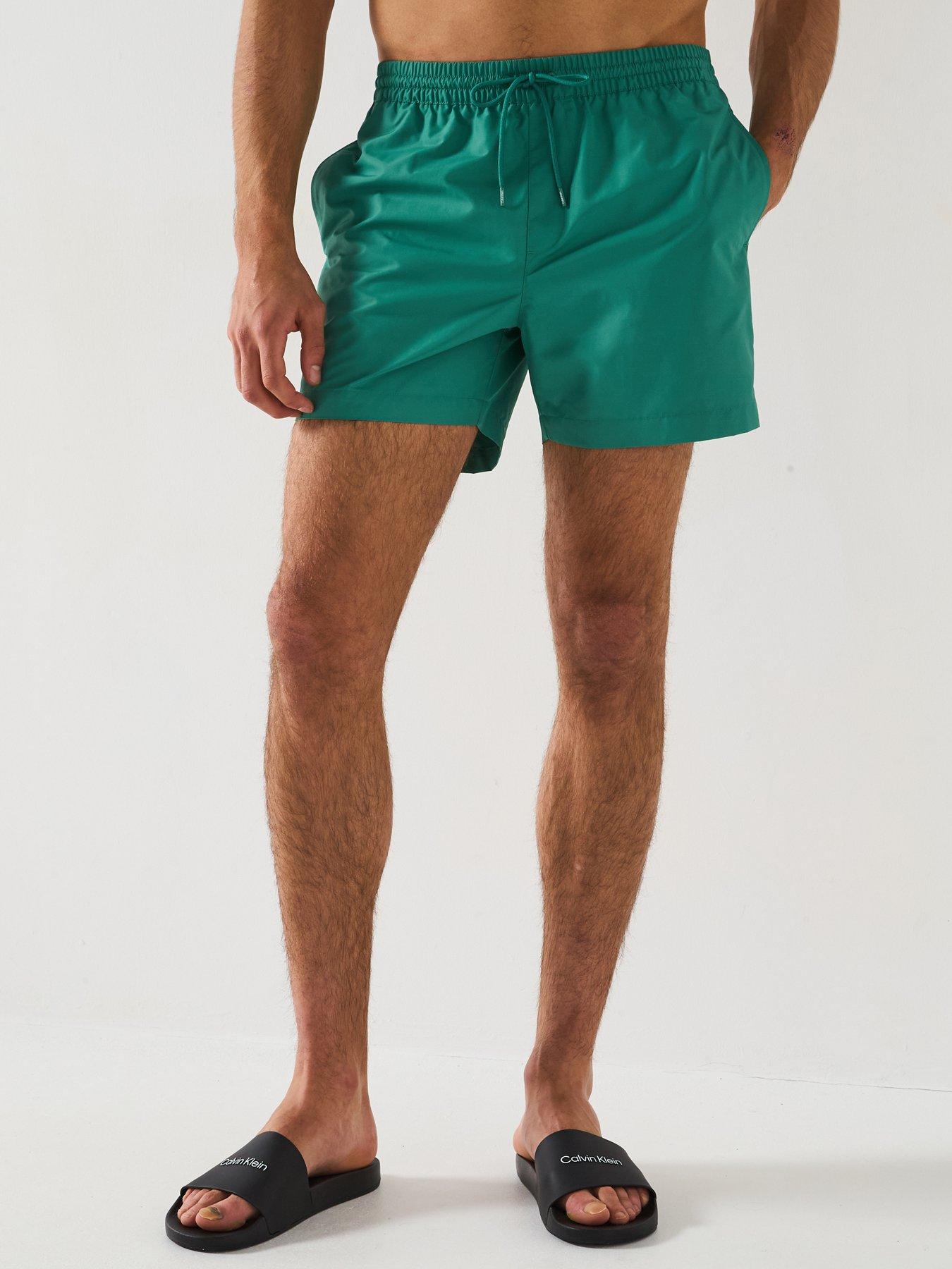 undefined Medium Taped Swimshorts - Green