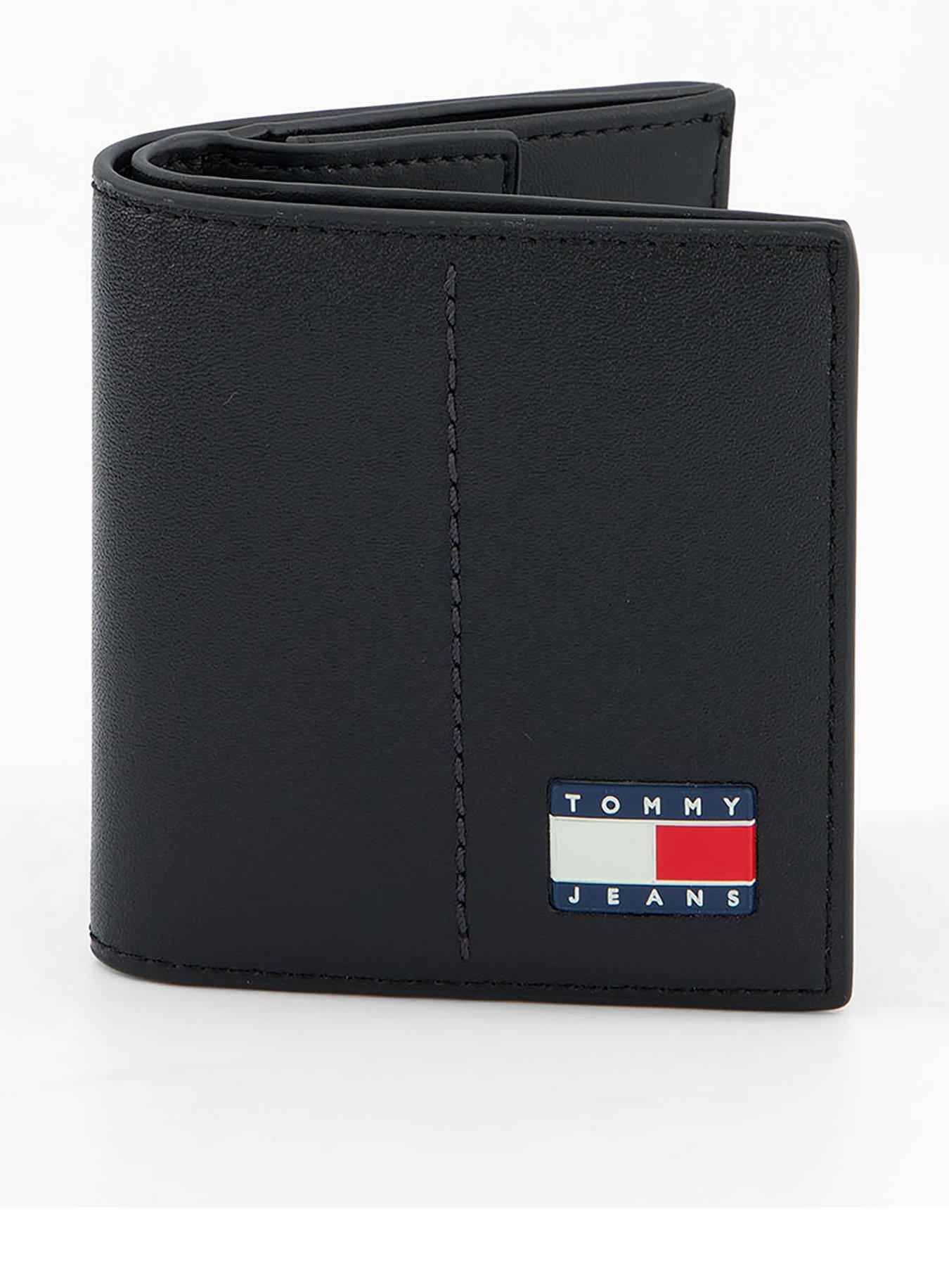 Tommy Jeans Heritage Leather Coin Pocket Wallet - Black